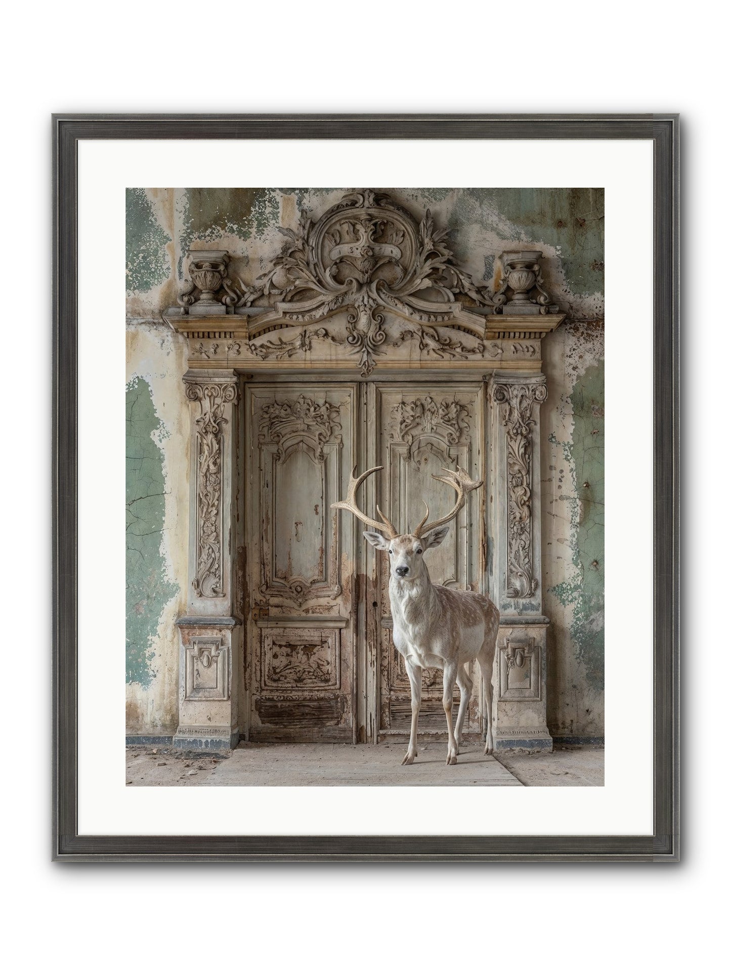 Passage To Ethereal Forests Framed Print - Slimwoods Black/Silver 20x25