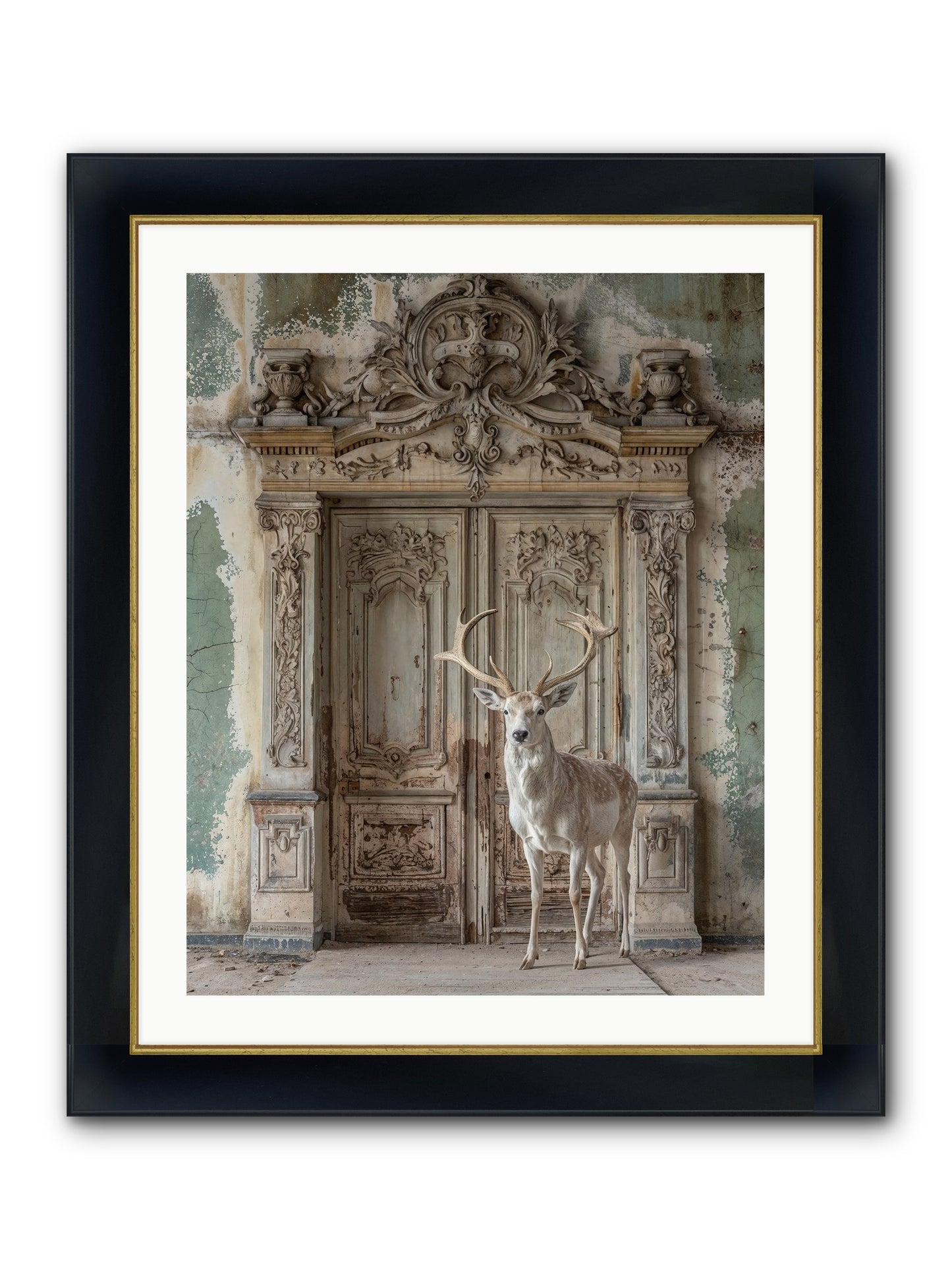 Passage To Ethereal Forests Framed Print - Wide Black w/Gold 24x30