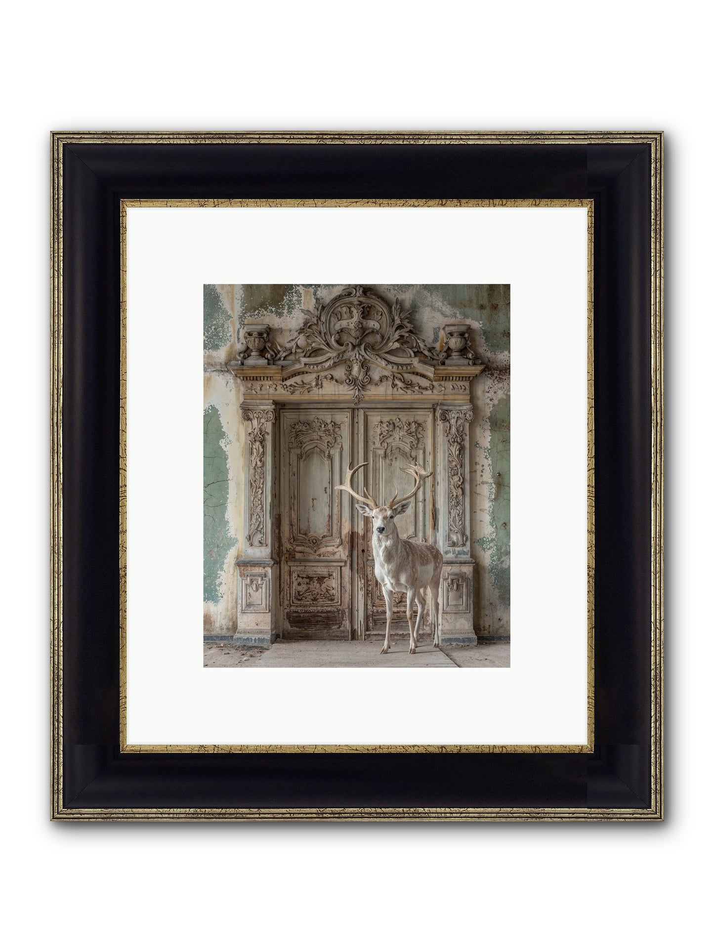 Passage To Ethereal Forests Framed Print - Black & Gold 8x10
