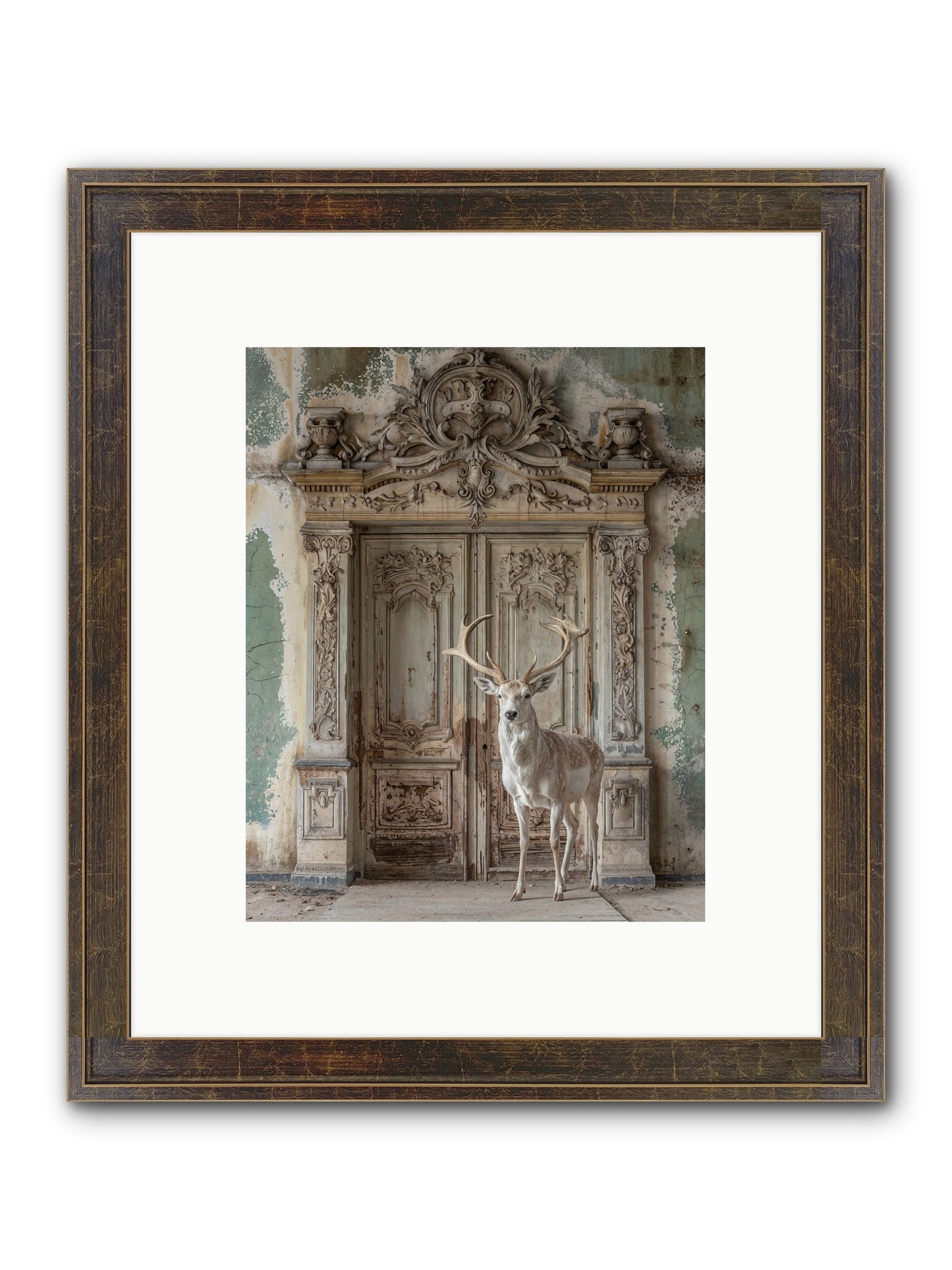 Passage To Ethereal Forests Framed Print - Slimwoods Black/Gold 8x10