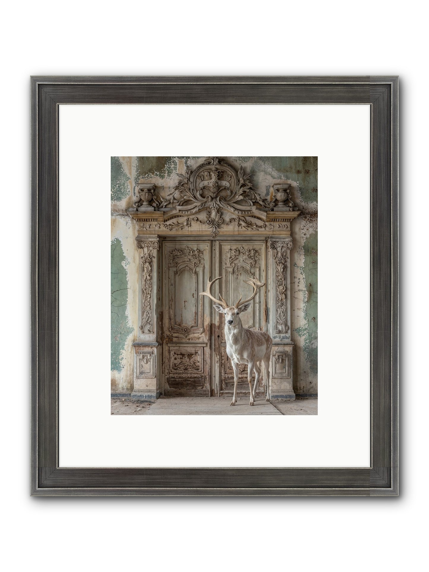 Passage To Ethereal Forests Framed Print - Slimwoods Black/Silver 8x10