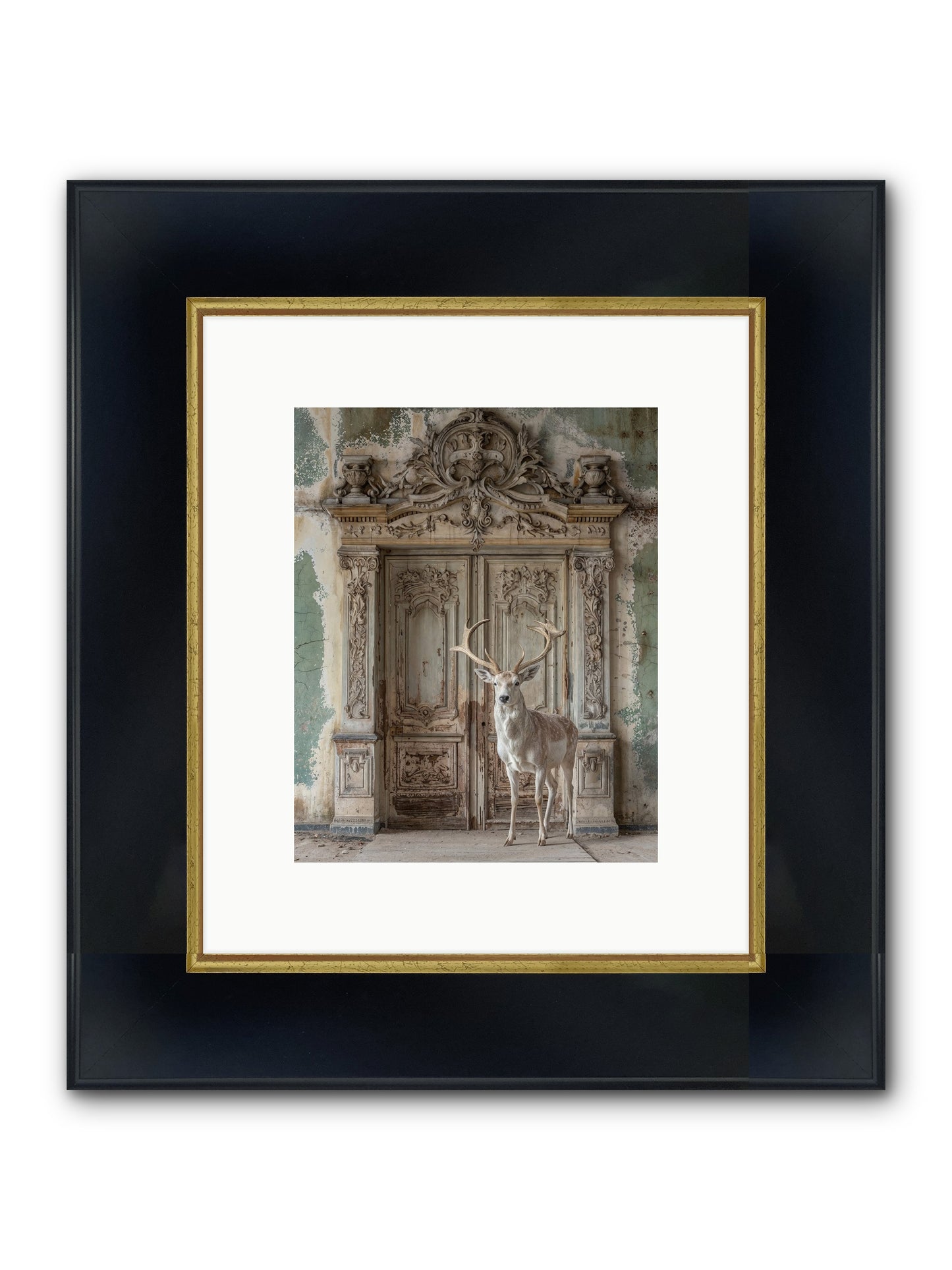 Passage To Ethereal Forests Framed Print - Wide Black w/Gold 8x10