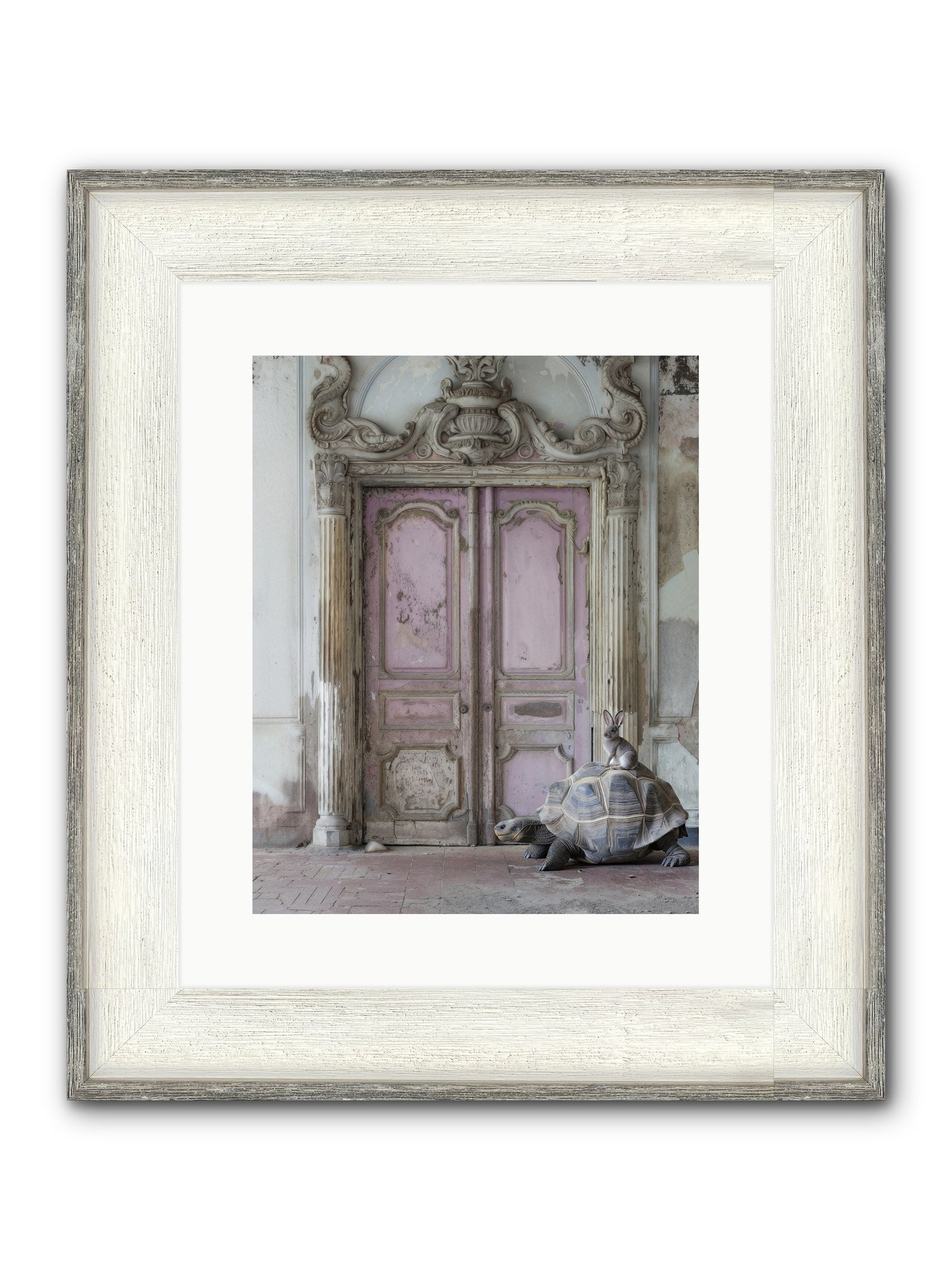 Passage To Whimsical Lands Framed Print - Driftwood White 12x15