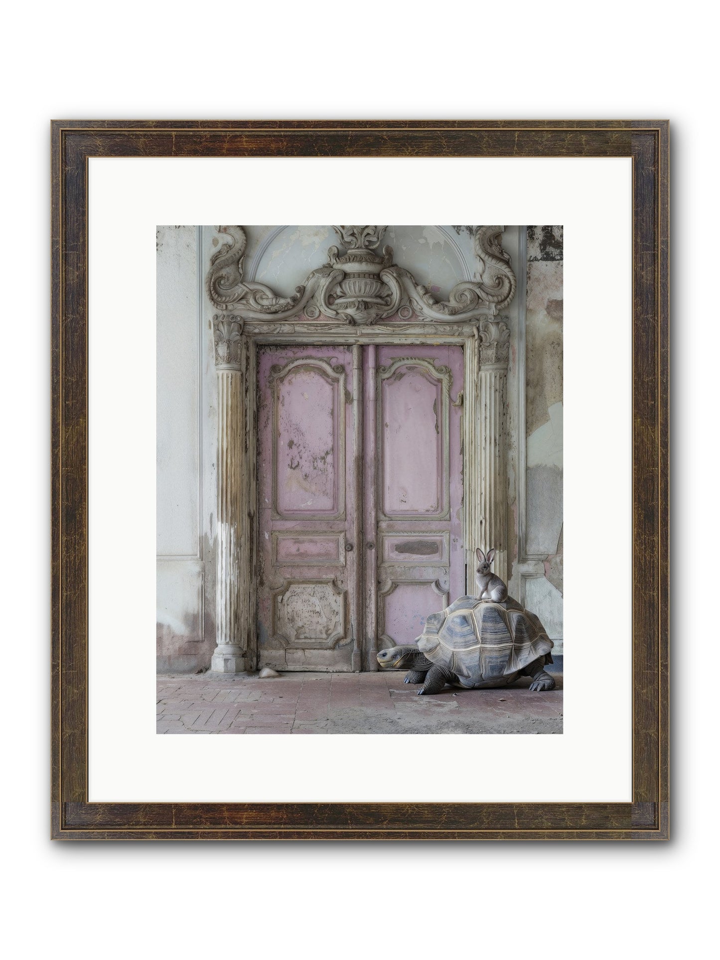 Passage To Whimsical Lands Framed Print - Slimwoods Black/Gold 12x15