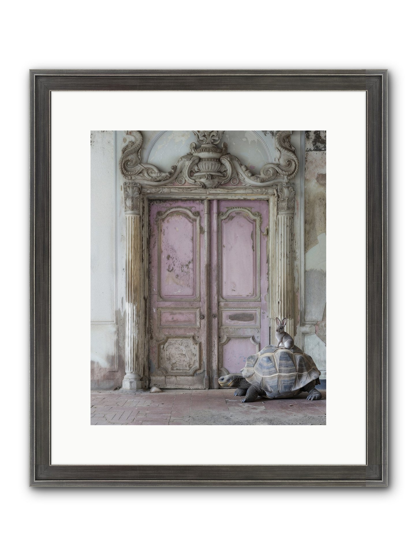 Passage To Whimsical Lands Framed Print - Slimwoods Black/Silver 12x15