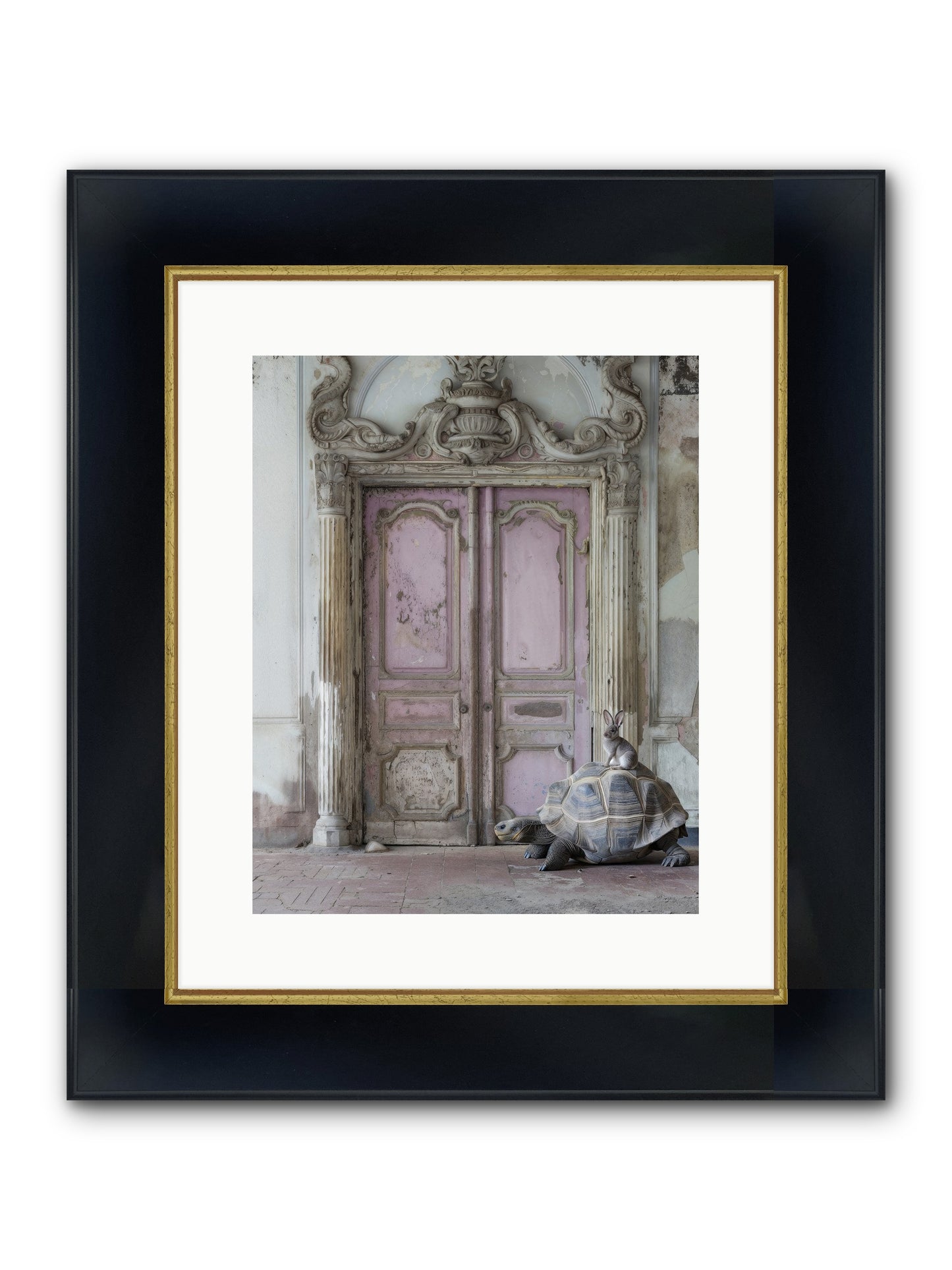Passage To Whimsical Lands Framed Print - Wide Black w/Gold 12x15