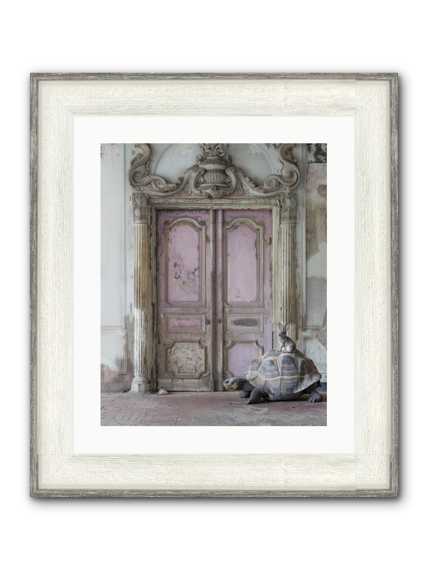 Passage To Whimsical Lands Framed Print - Driftwood White 16x20