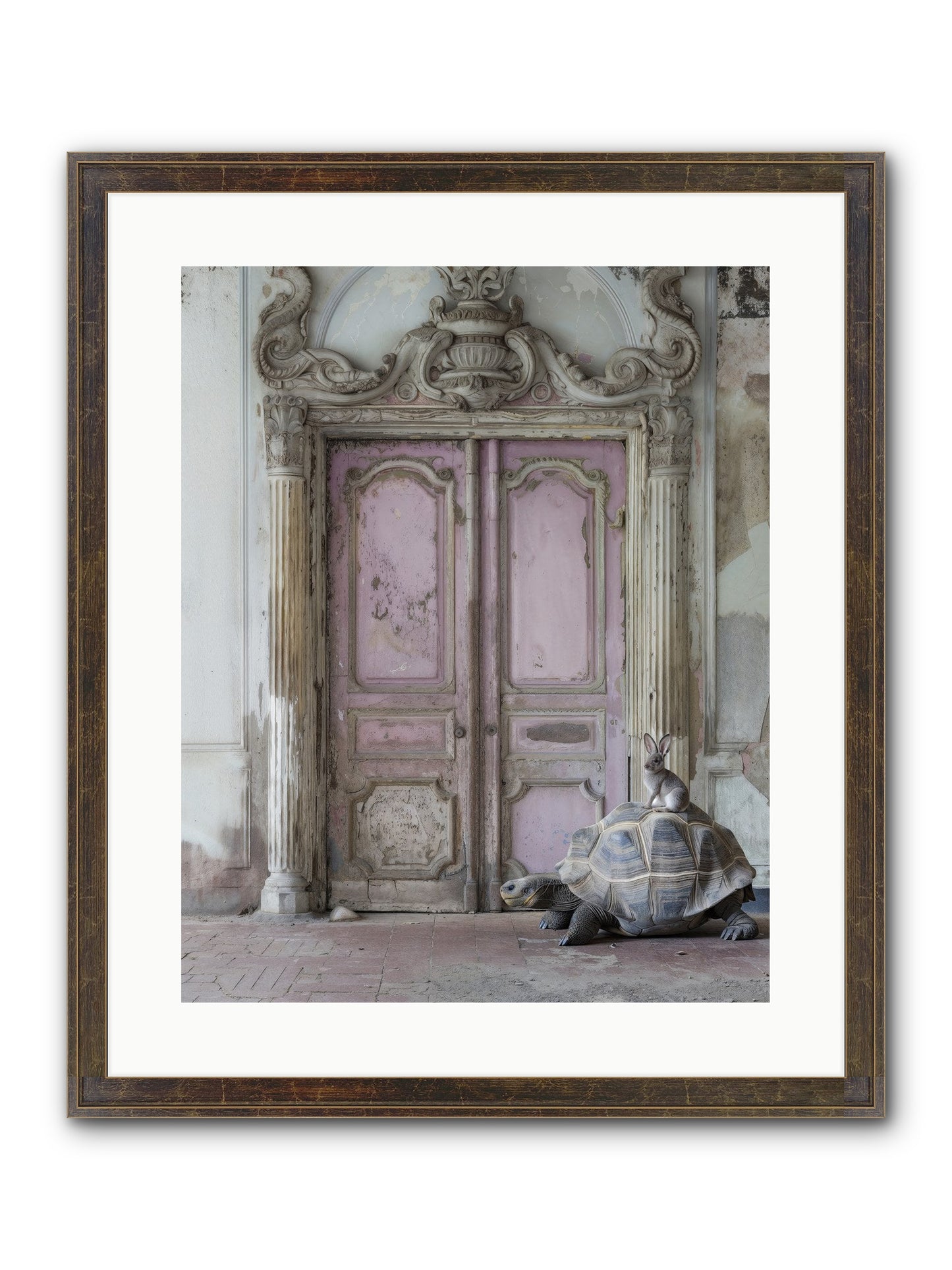 Passage To Whimsical Lands Framed Print - Slimwoods Black/Gold 16x20