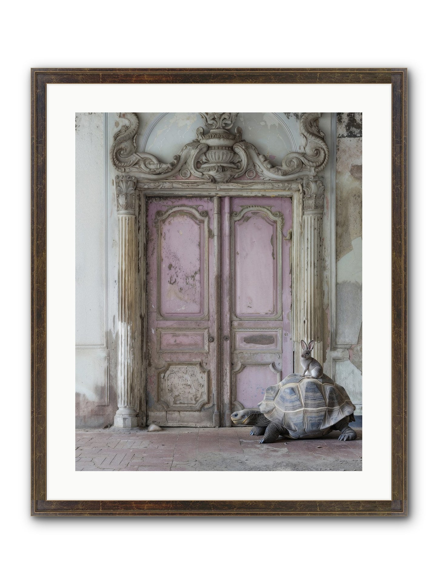 Passage To Whimsical Lands Framed Print - Slimwoods Black/Gold 20x25