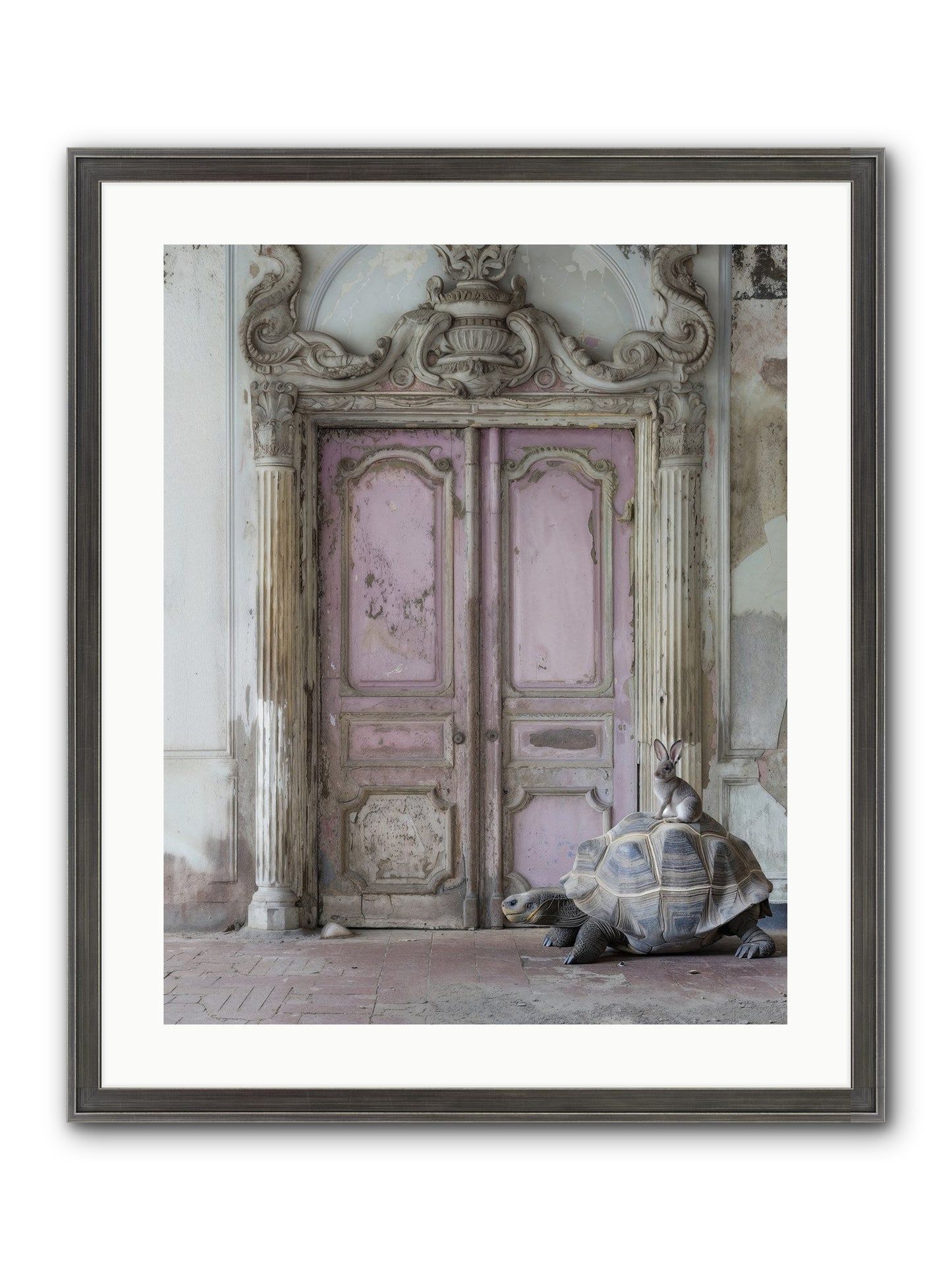 Passage To Whimsical Lands Framed Print - Slimwoods Black/Silver 20x25