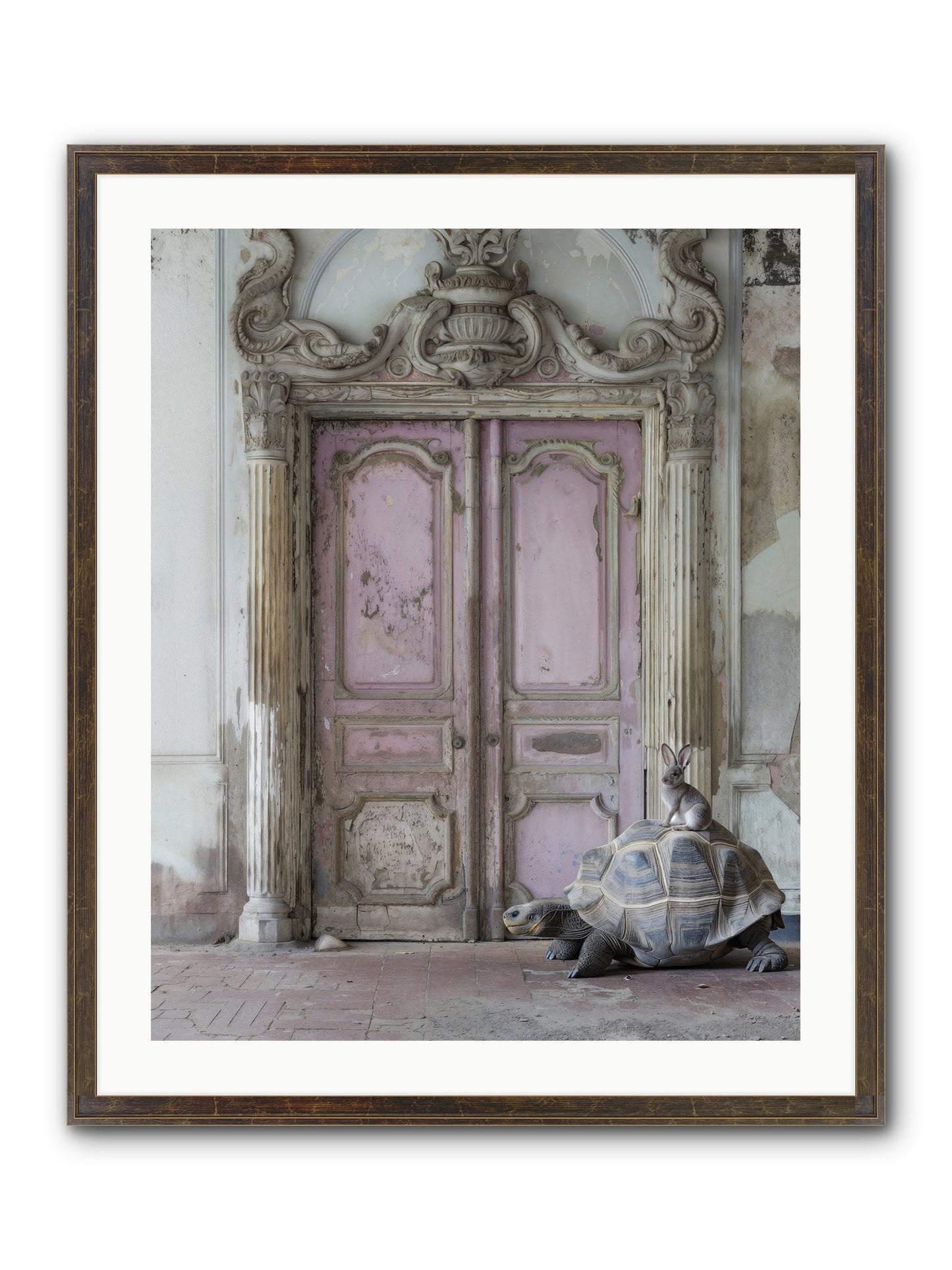 Passage To Whimsical Lands Framed Print - Slimwoods Black/Gold 24x30