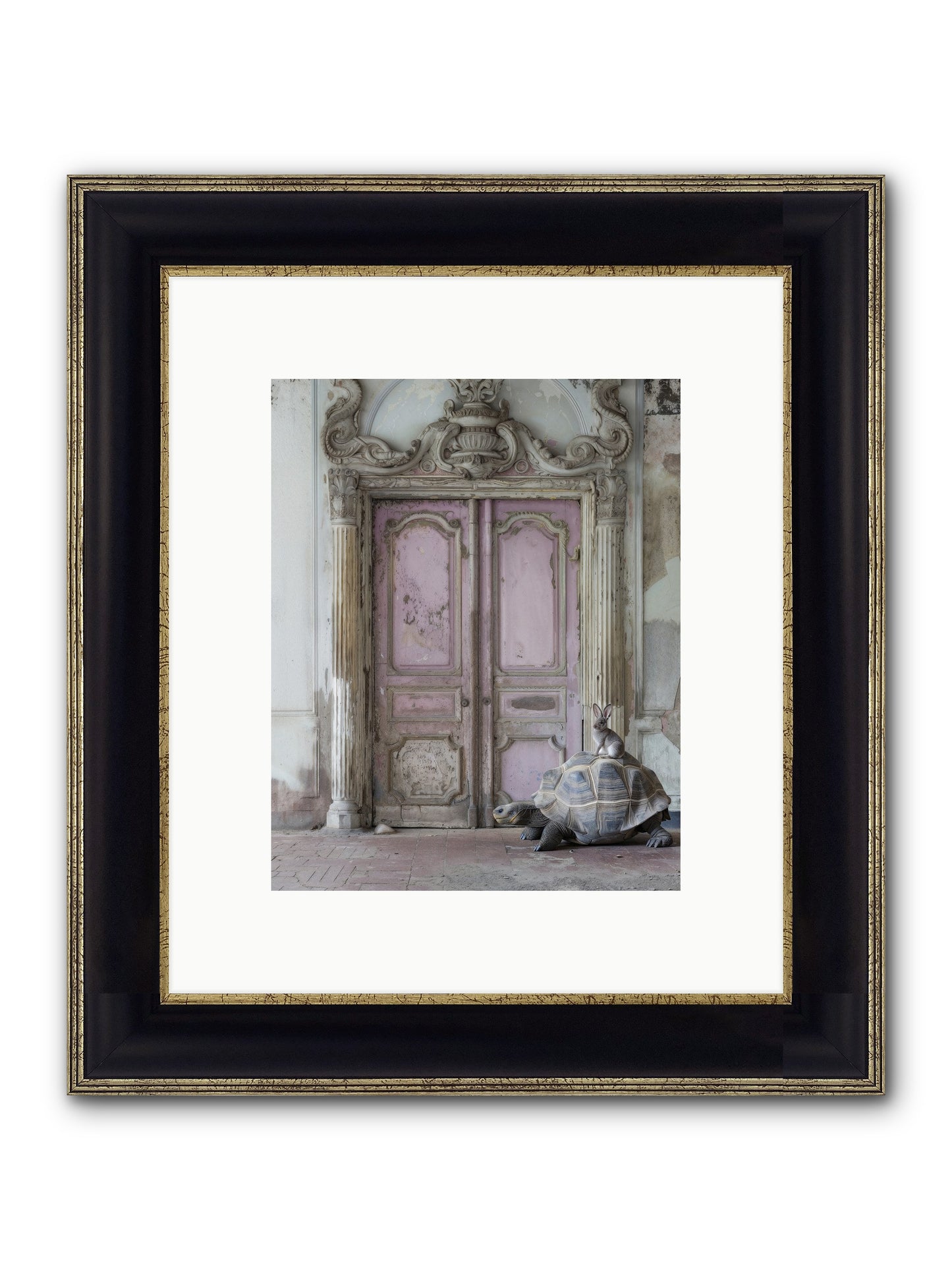 Passage To Whimsical Lands Framed Print - Black & Gold 8x10