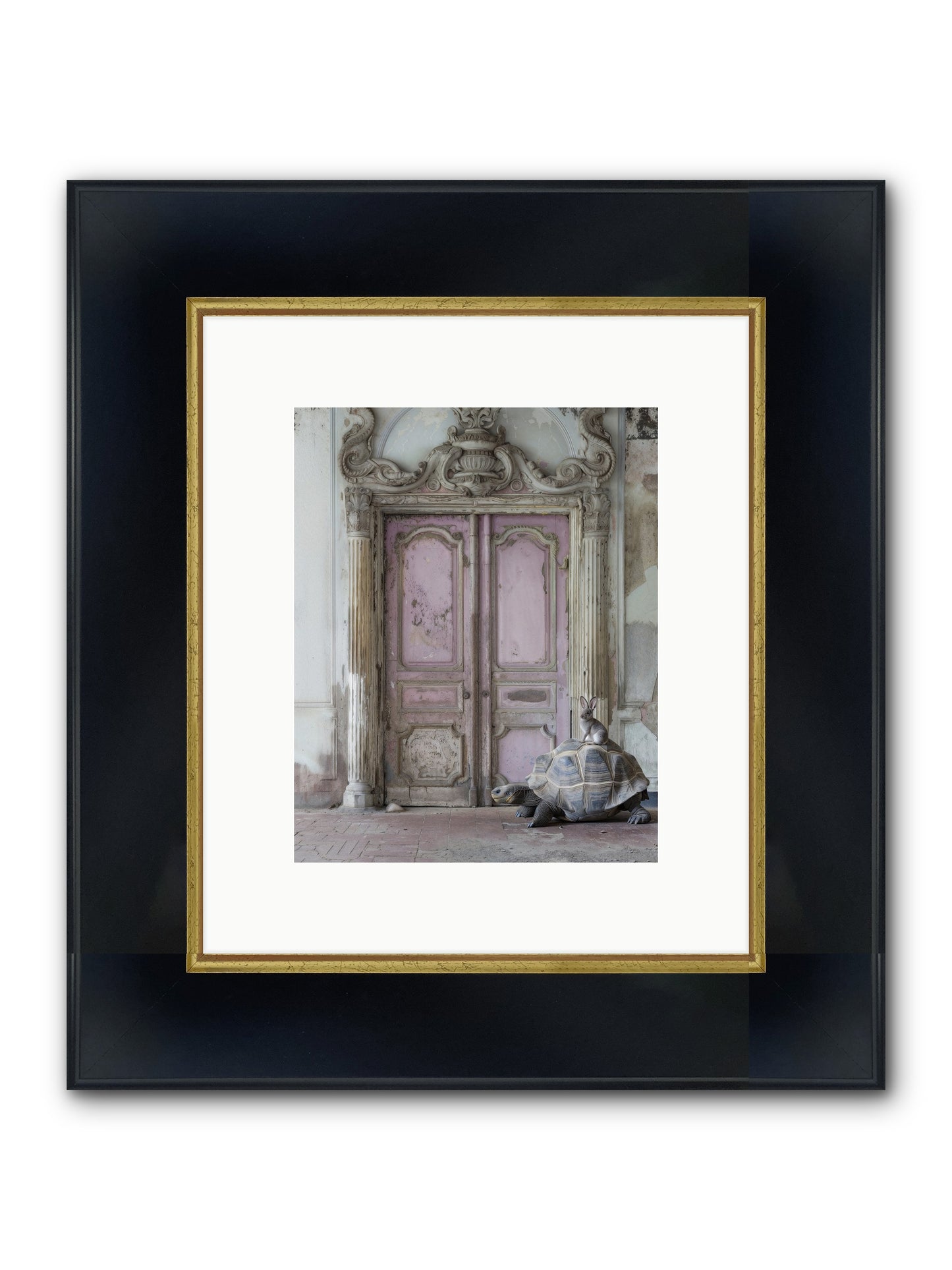 Passage To Whimsical Lands Framed Print - Wide Black w/Gold 8x10