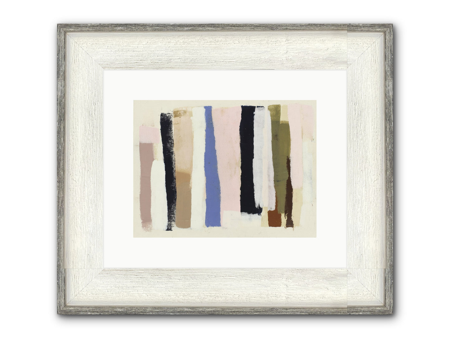 Pastiche Alignment Framed Print - Driftwood White 12x9