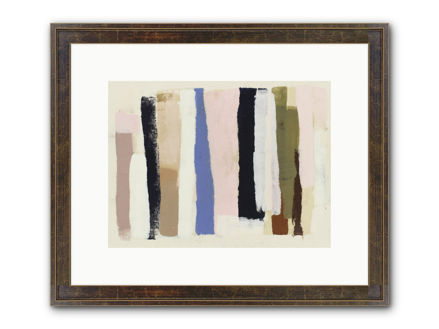 Pastiche Alignment Framed Print - Slimwoods Black/Gold 12x9