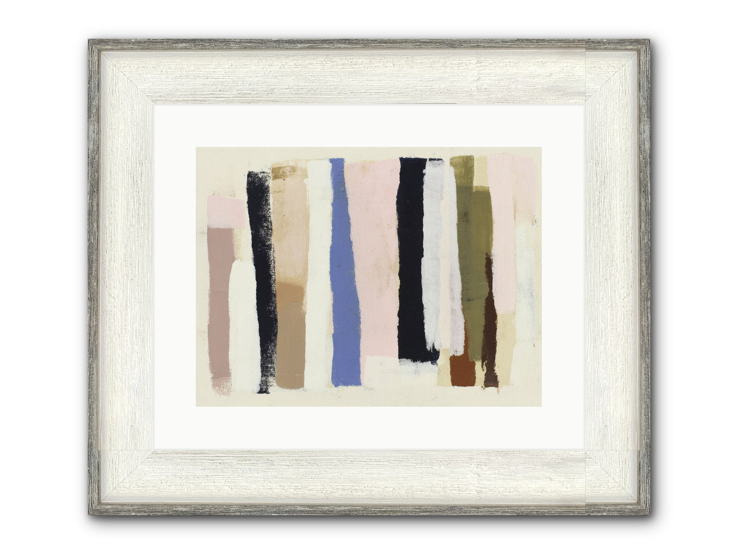 Pastiche Alignment Framed Print - Driftwood White 16x12
