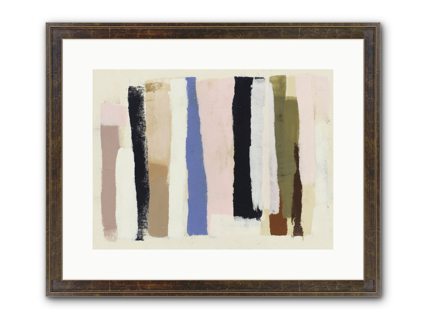 Pastiche Alignment Framed Print - Slimwoods Black/Gold 16x12