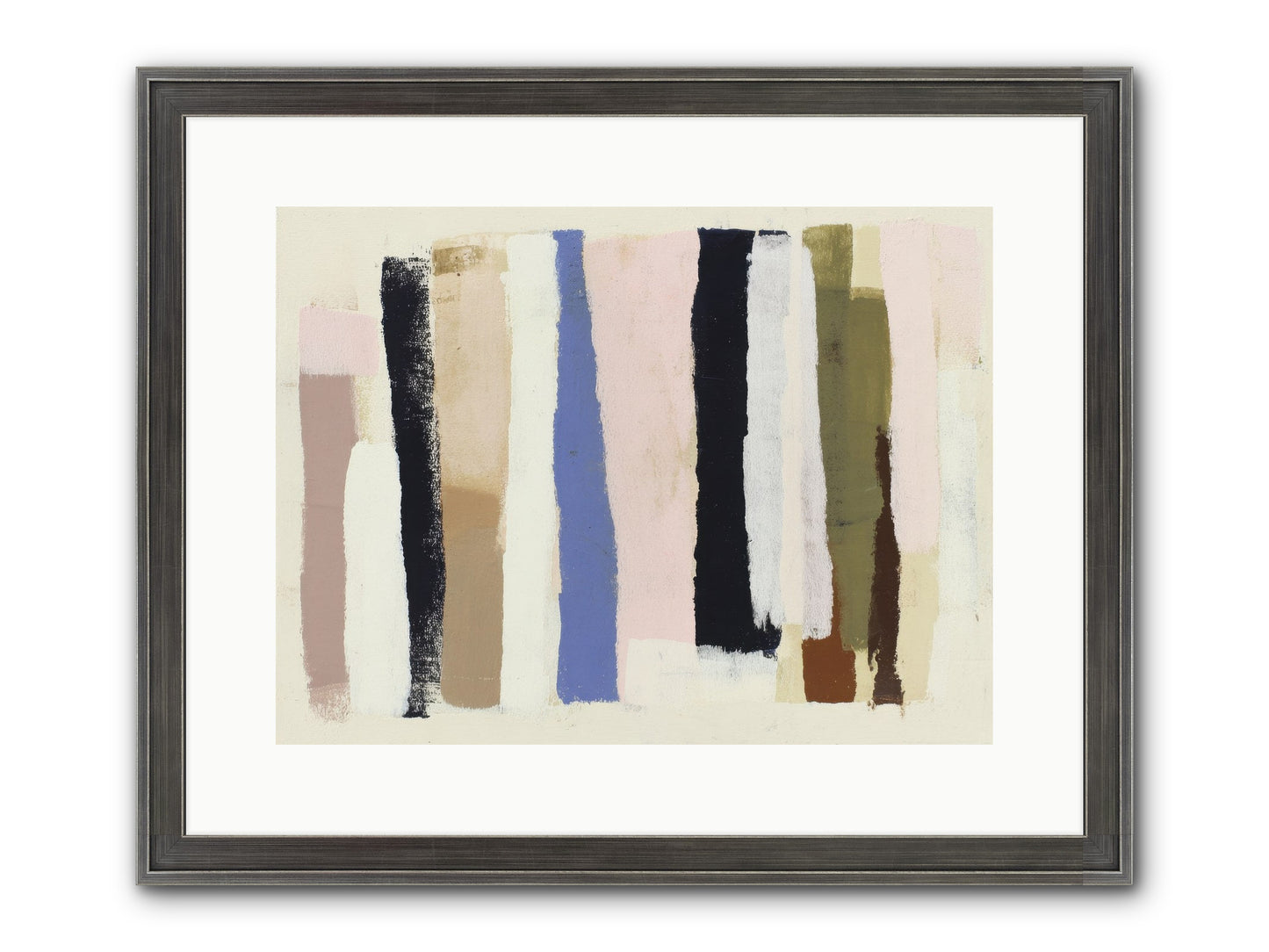 Pastiche Alignment Framed Print - Slimwoods Black/Silver 16x12