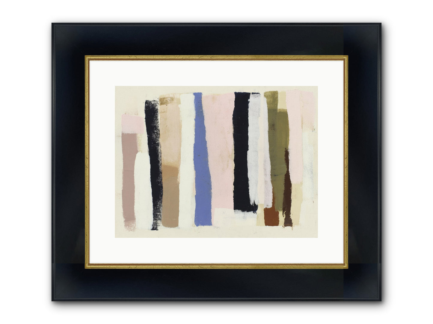 Pastiche Alignment Framed Print - Wide Black w/Gold 16x12
