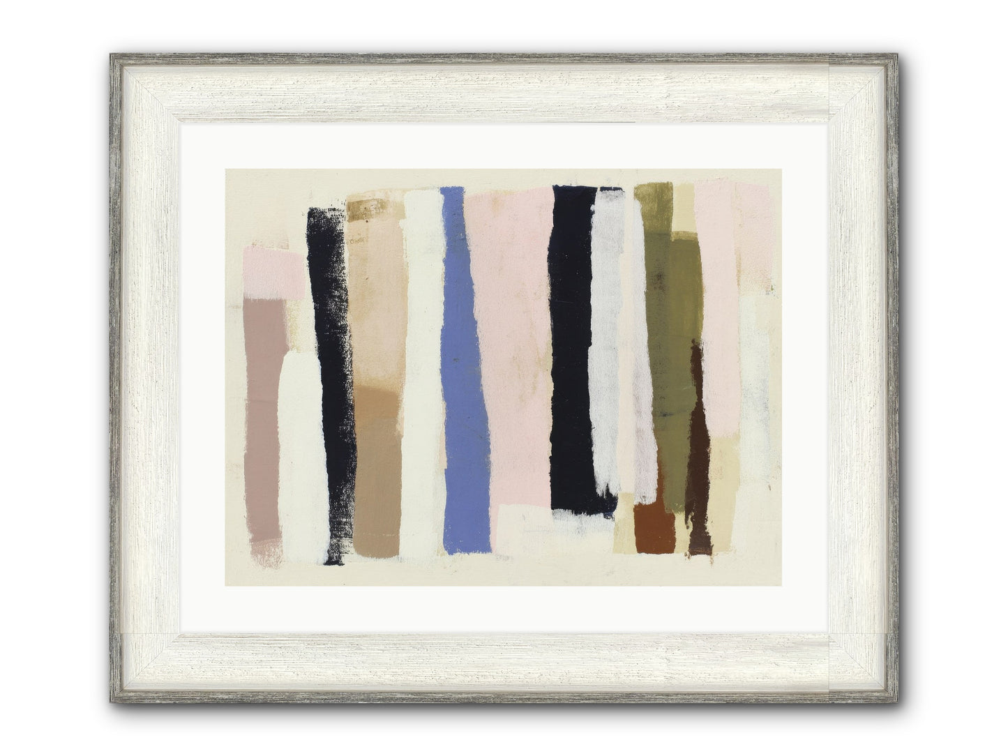 Pastiche Alignment Framed Print - Driftwood White 24x18