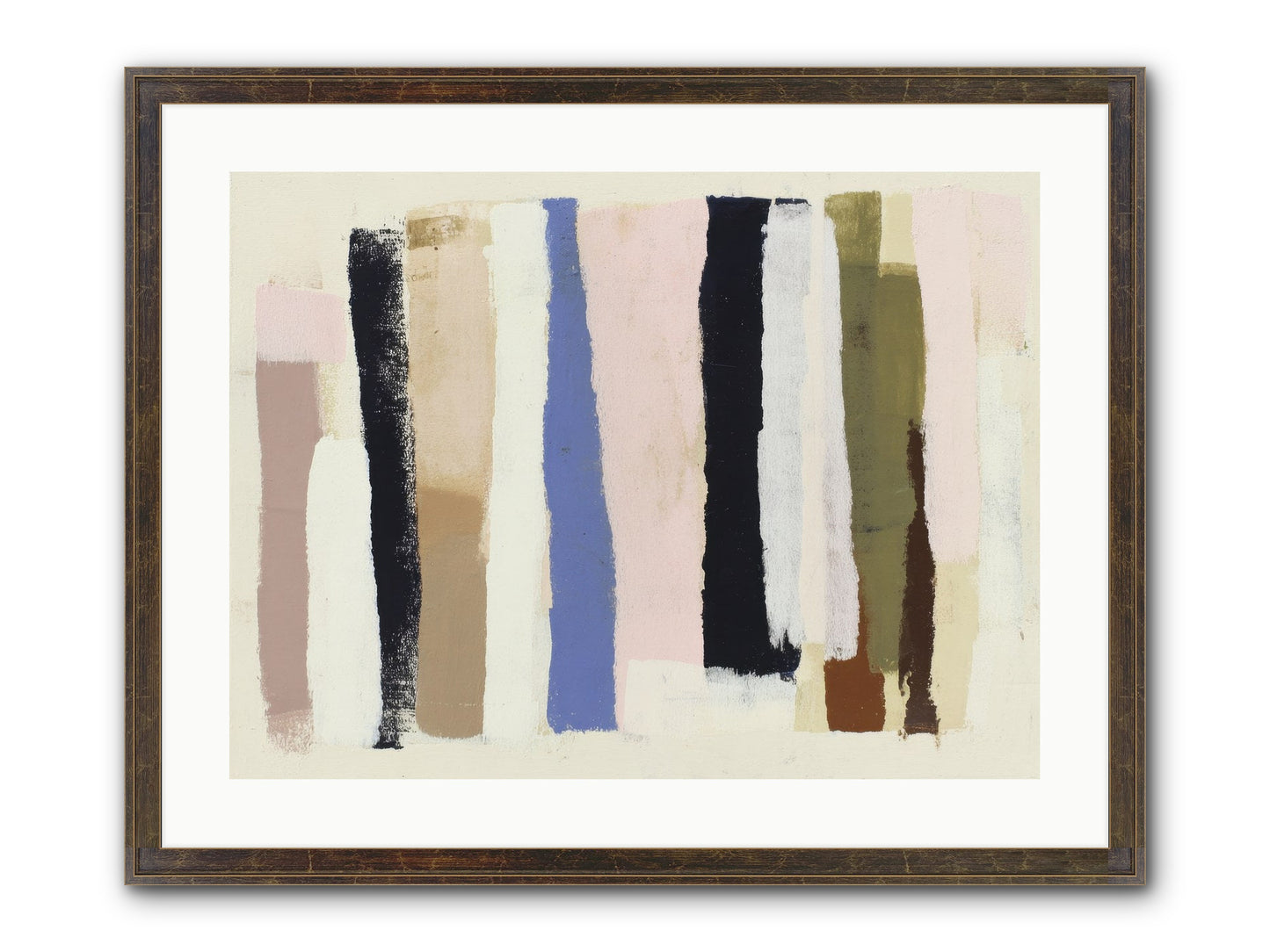 Pastiche Alignment Framed Print - Slimwoods Black/Gold 24x18