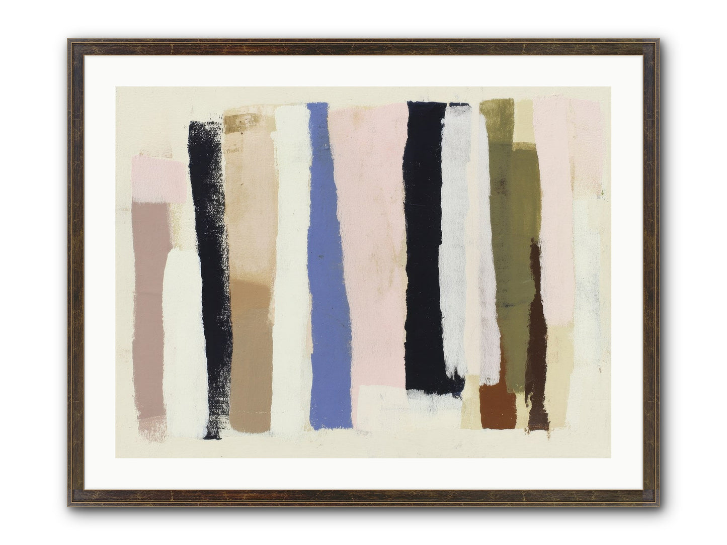 Pastiche Alignment Framed Print - Slimwoods Black/Gold 32x24