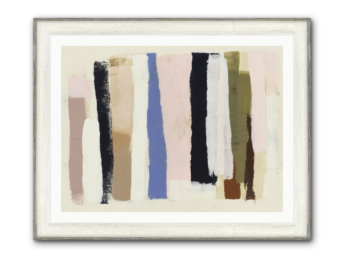 Pastiche Alignment Framed Print - Driftwood White 40x30
