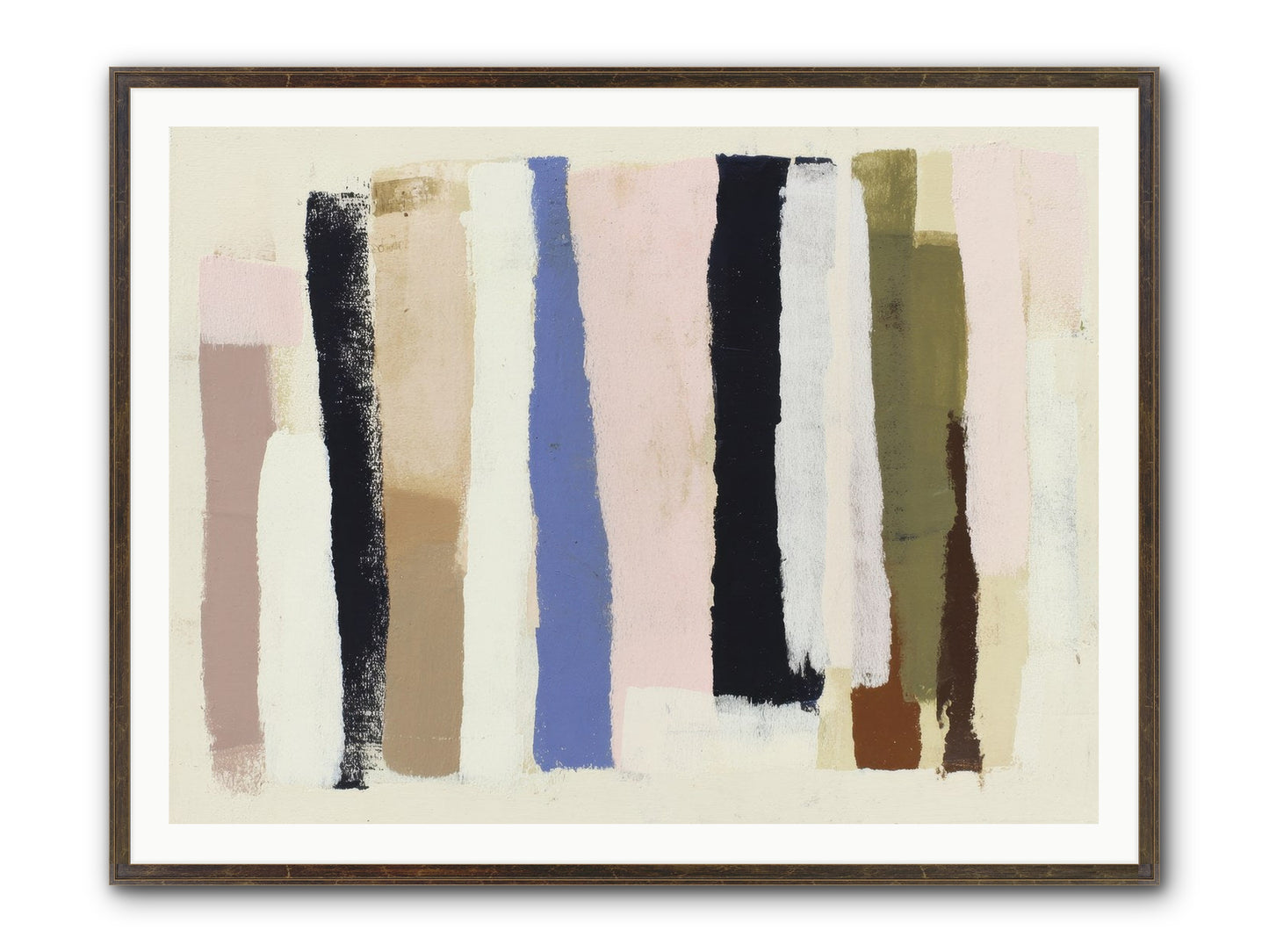 Pastiche Alignment Framed Print - Slimwoods Black/Gold 48x36