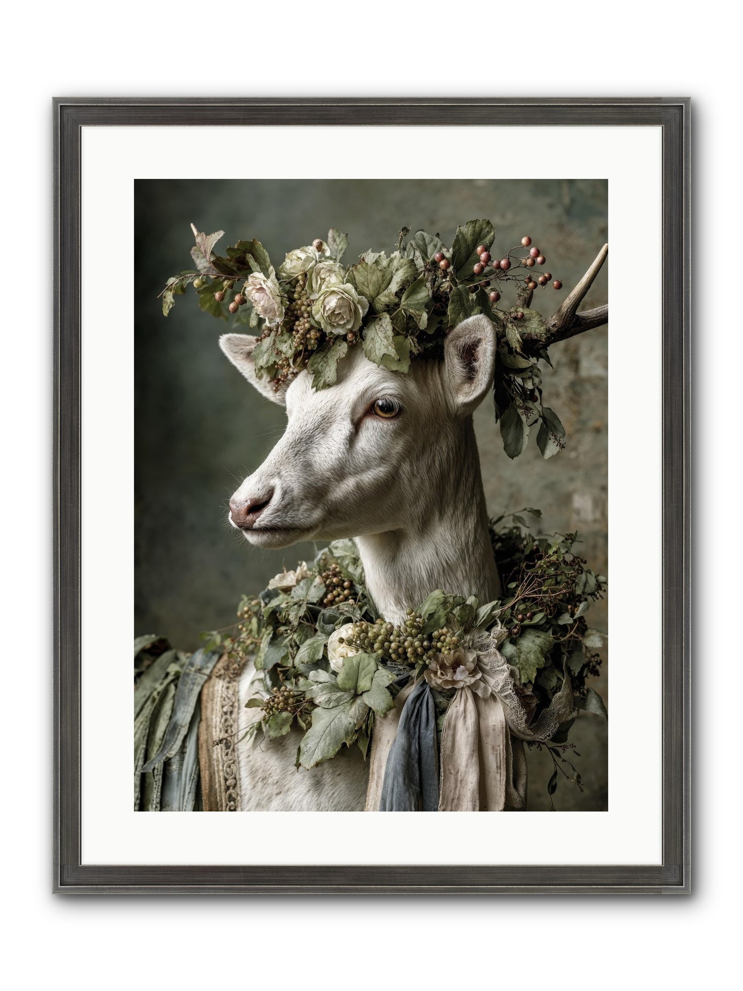 Pastiche Framed Print - Slimwoods Black/Silver 18x24