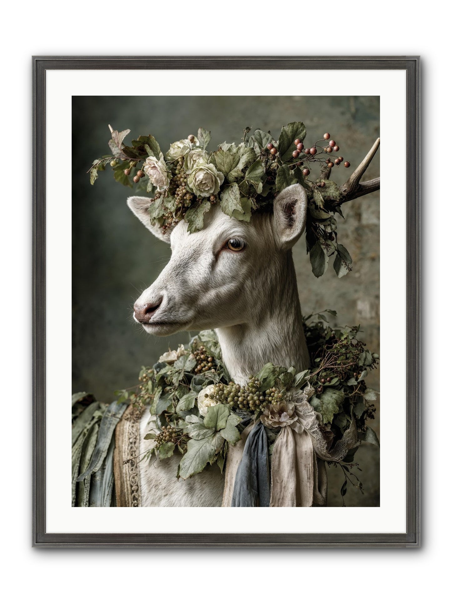 Pastiche Framed Print - Slimwoods Black/Silver 24x32