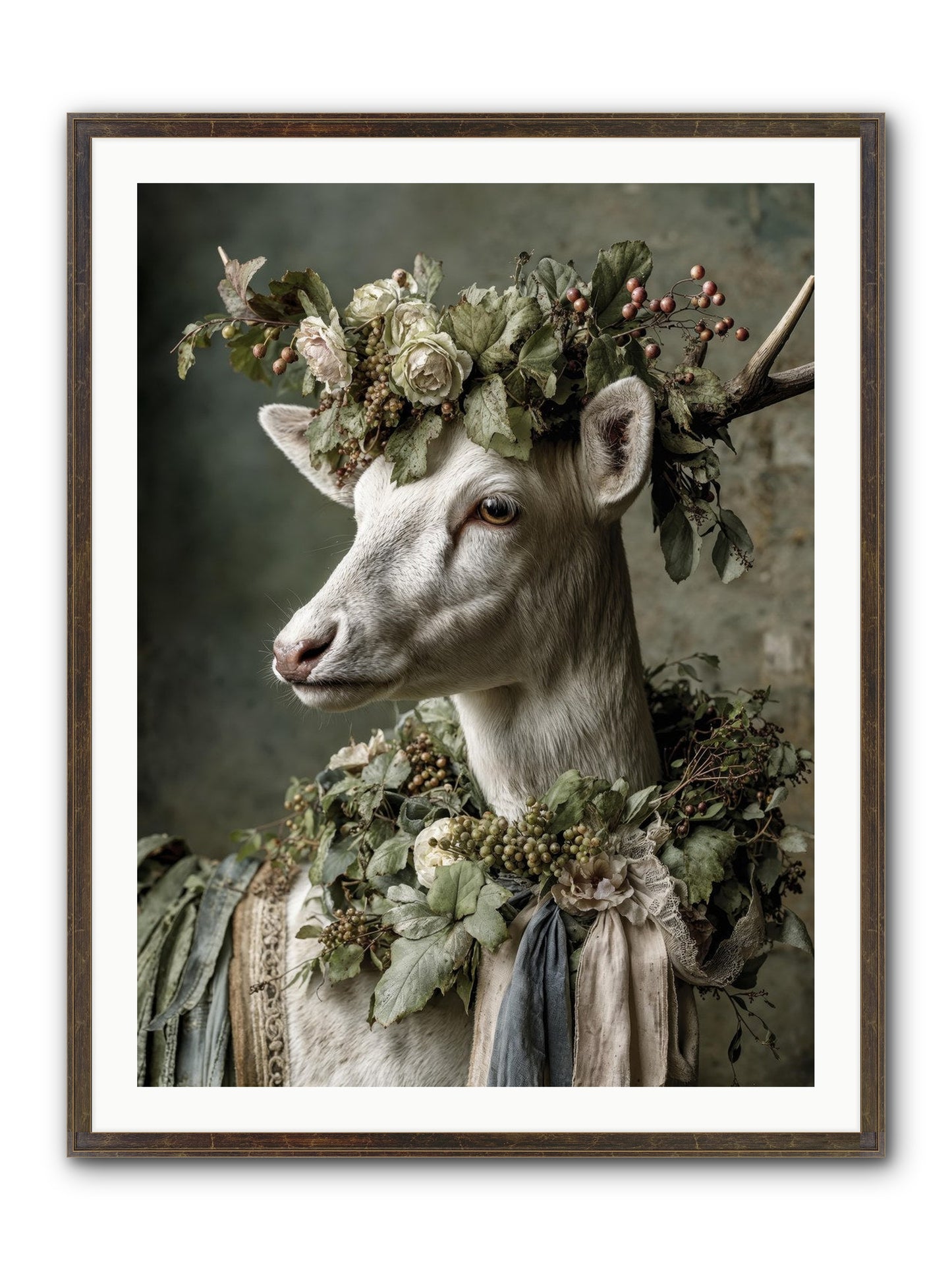 Pastiche Framed Print - Slimwoods Black/Gold 30x40