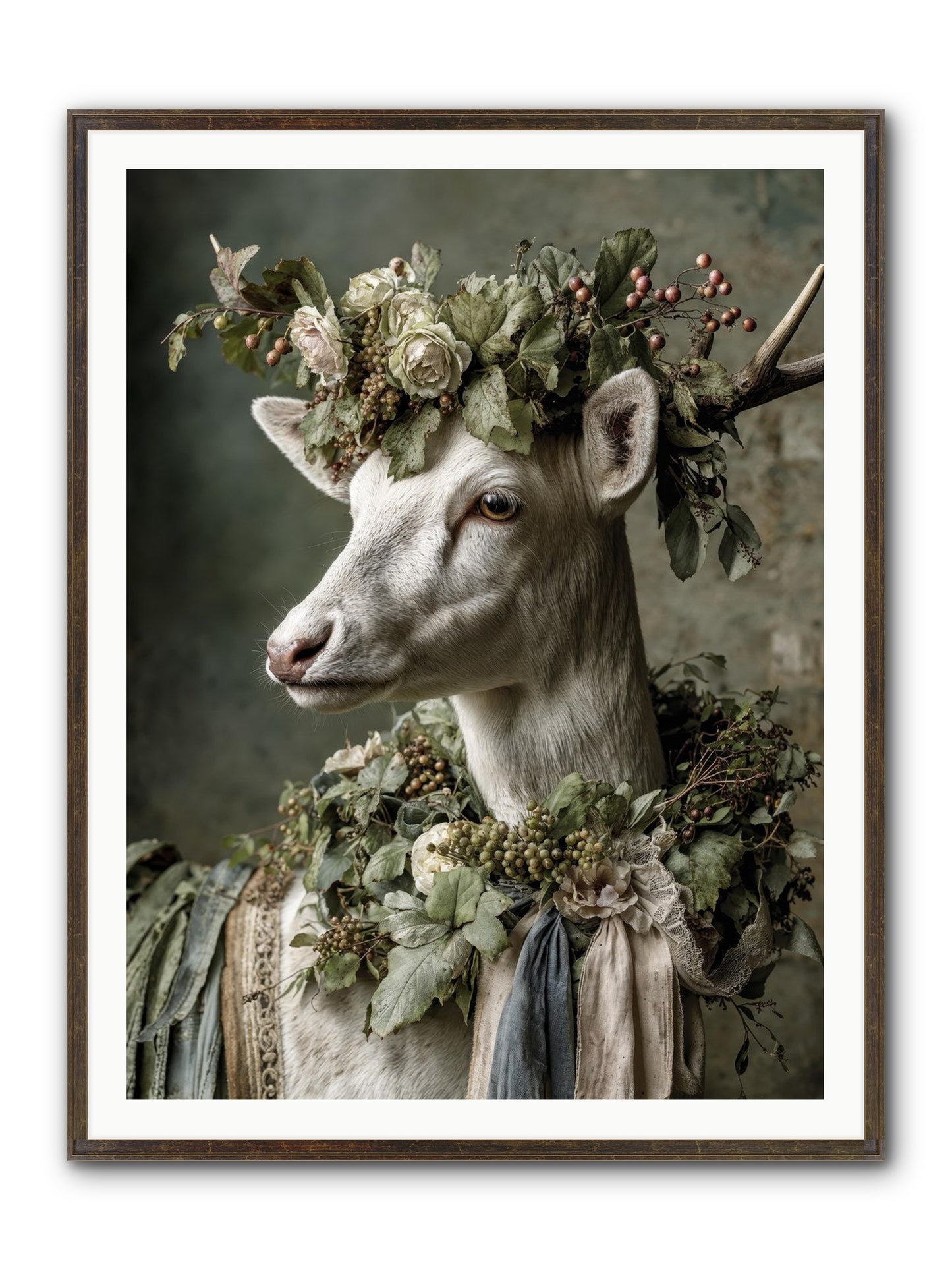 Pastiche Framed Print - Slimwoods Black/Gold 36x48