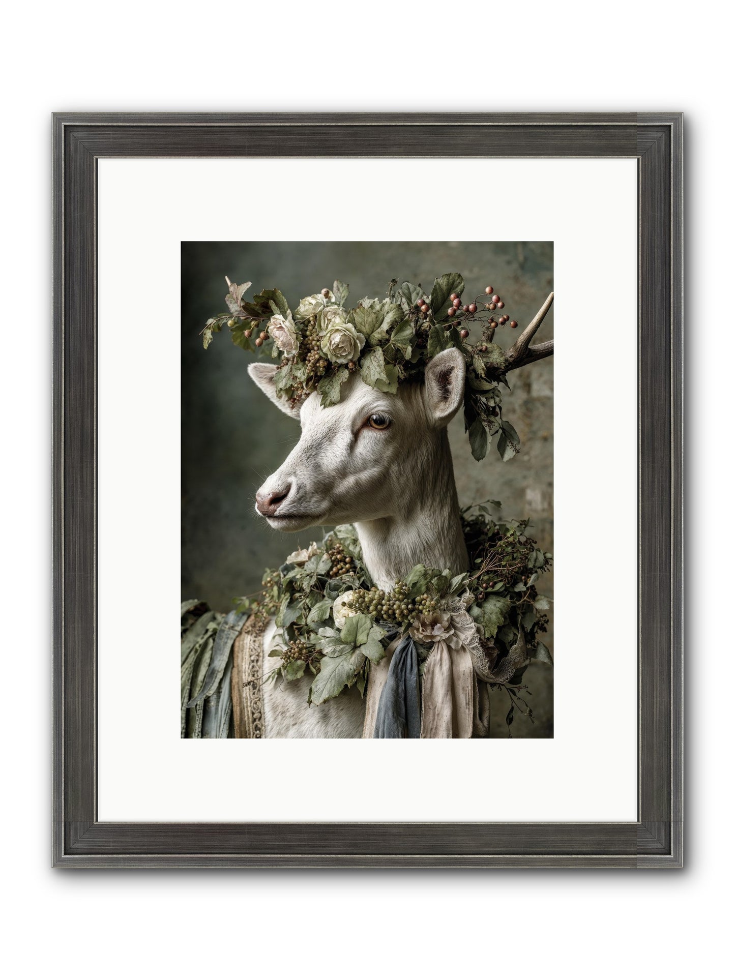 Pastiche Framed Print - Slimwoods Black/Silver 9x12