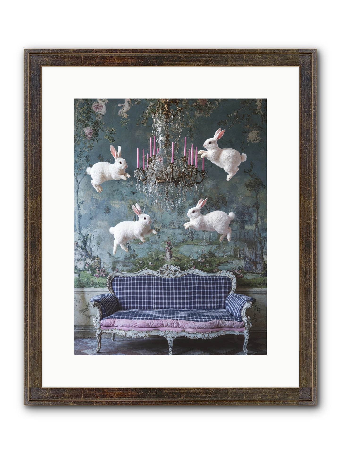 Pastoral Symphony Rising Framed Print - Slimwoods Black/Gold 12x16