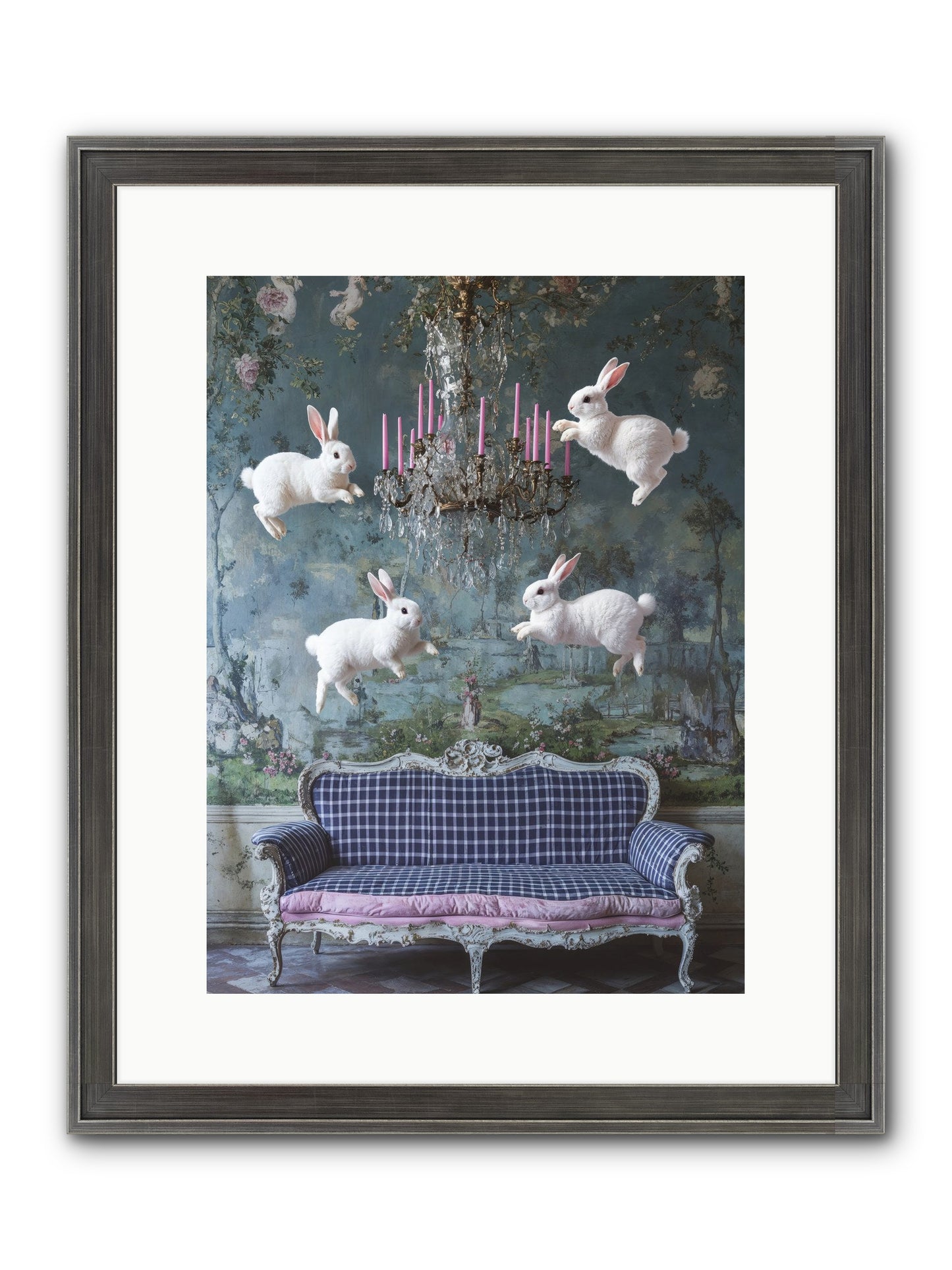 Pastoral Symphony Rising Framed Print - Slimwoods Black/Silver 12x16