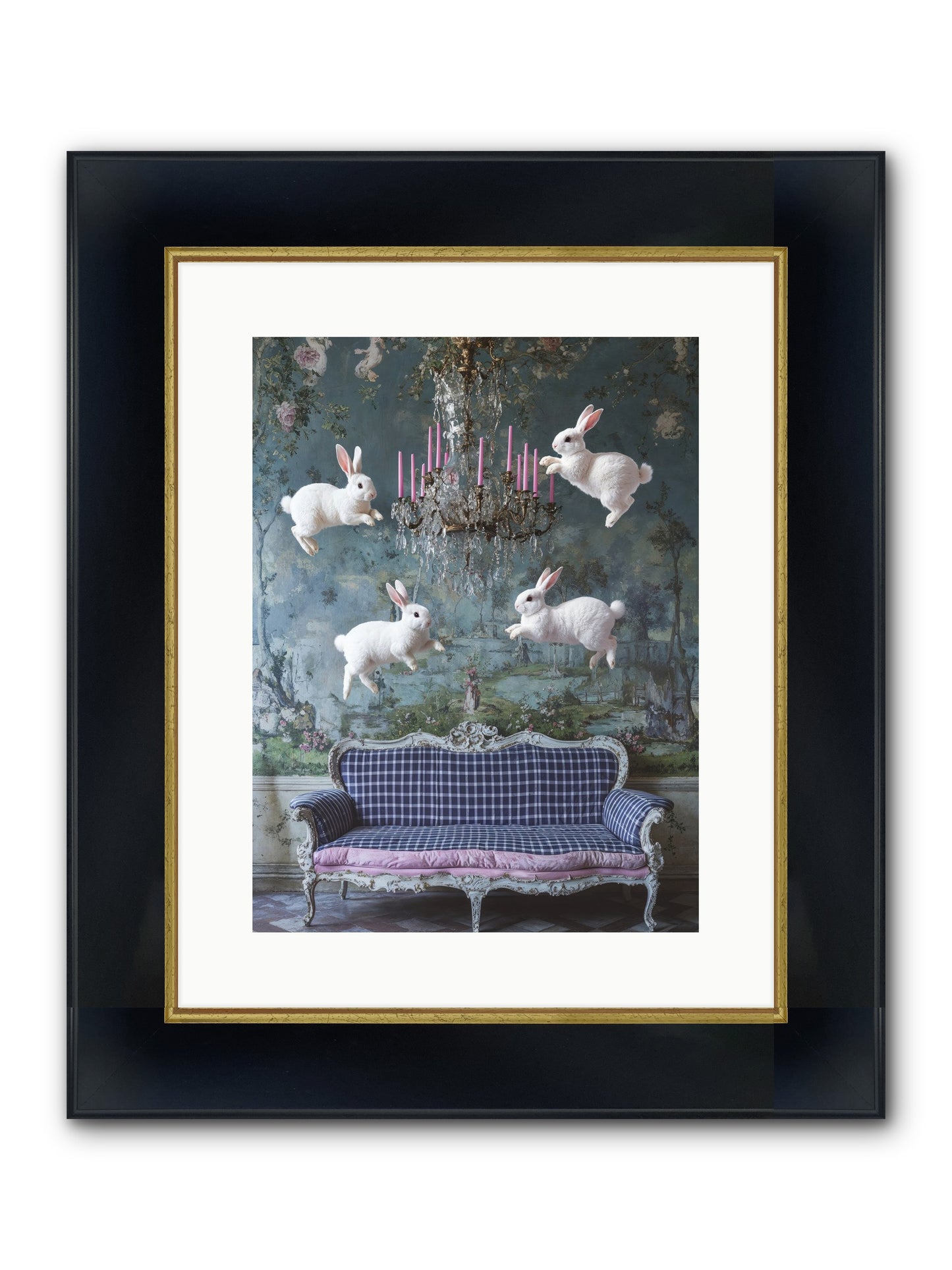 Pastoral Symphony Rising Framed Print - Wide Black w/Gold 12x16