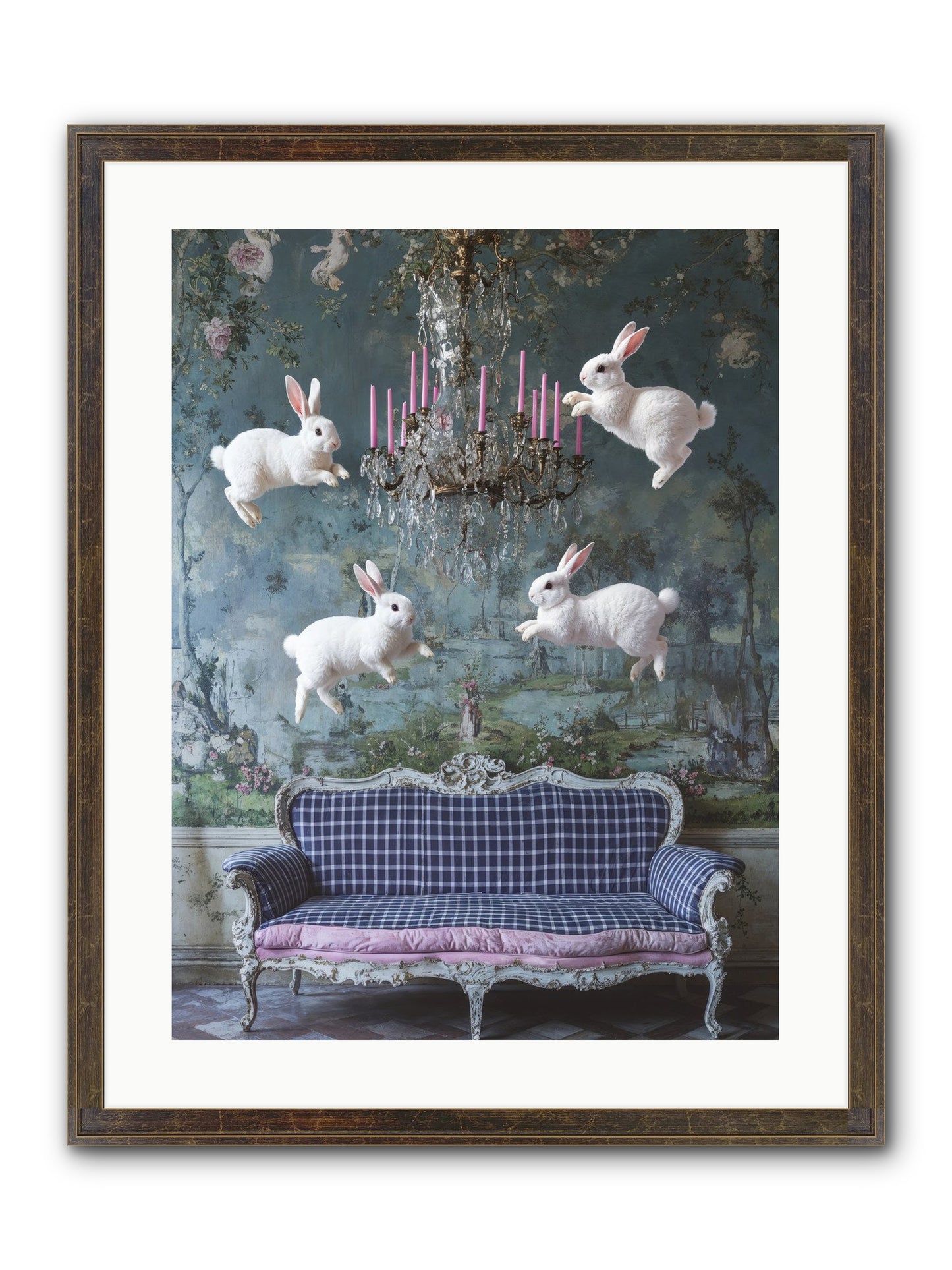 Pastoral Symphony Rising Framed Print - Slimwoods Black/Gold 18x24