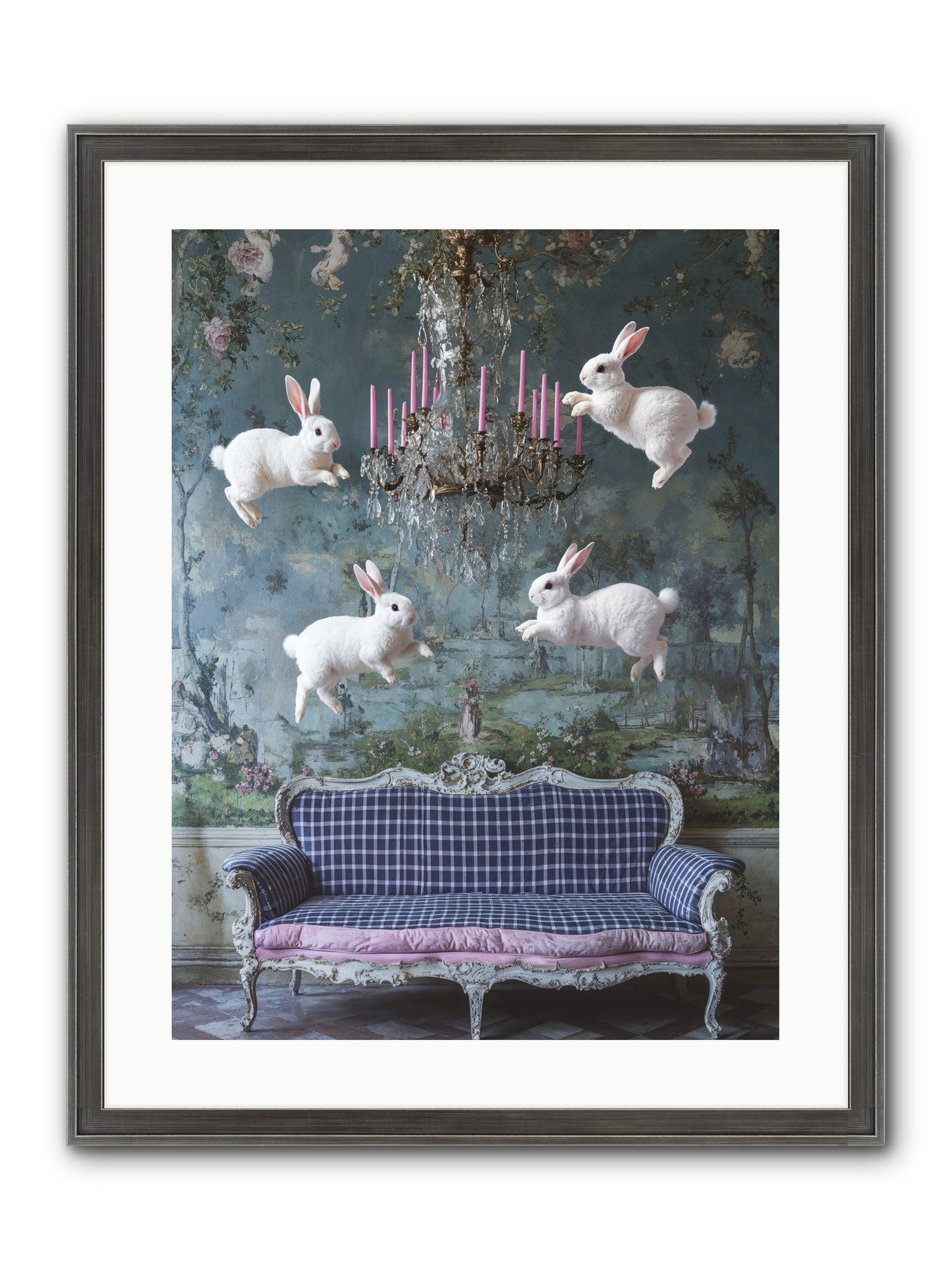 Pastoral Symphony Rising Framed Print - Slimwoods Black/Silver 18x24