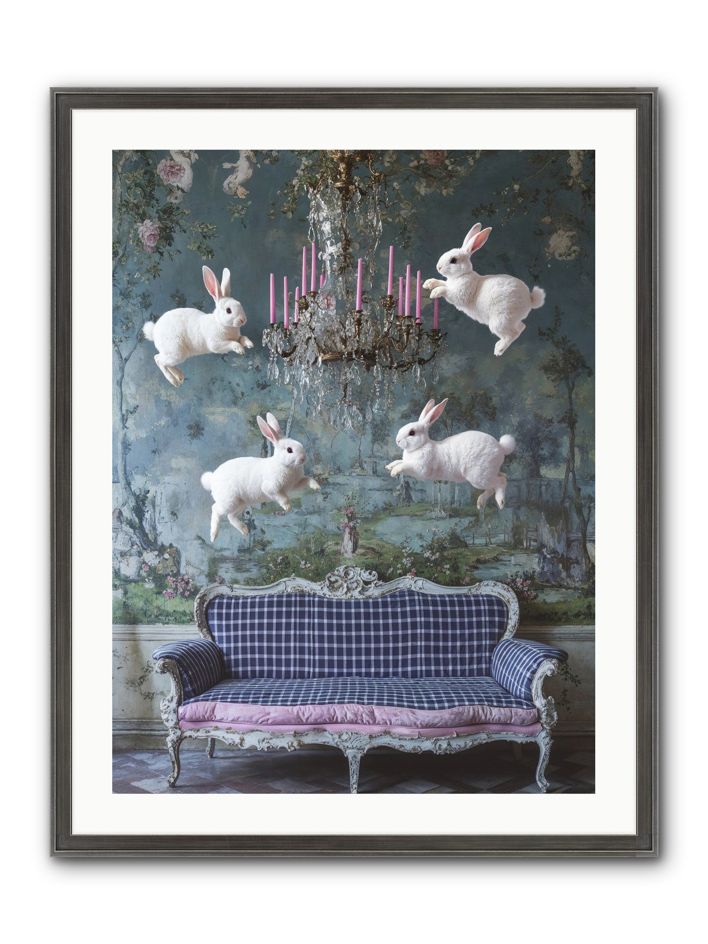 Pastoral Symphony Rising Framed Print - Slimwoods Black/Silver 24x32