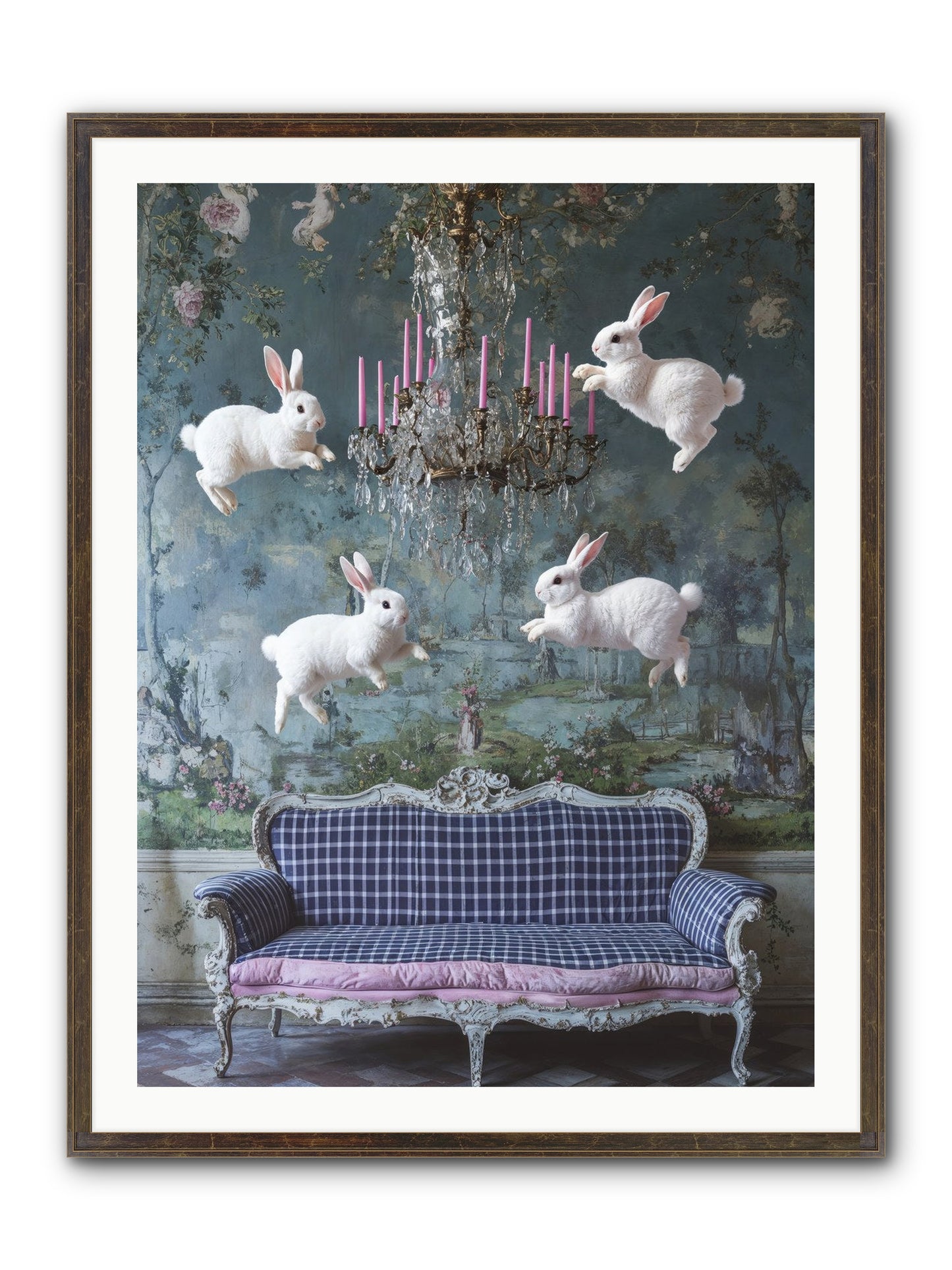 Pastoral Symphony Rising Framed Print - Slimwoods Black/Gold 30x40