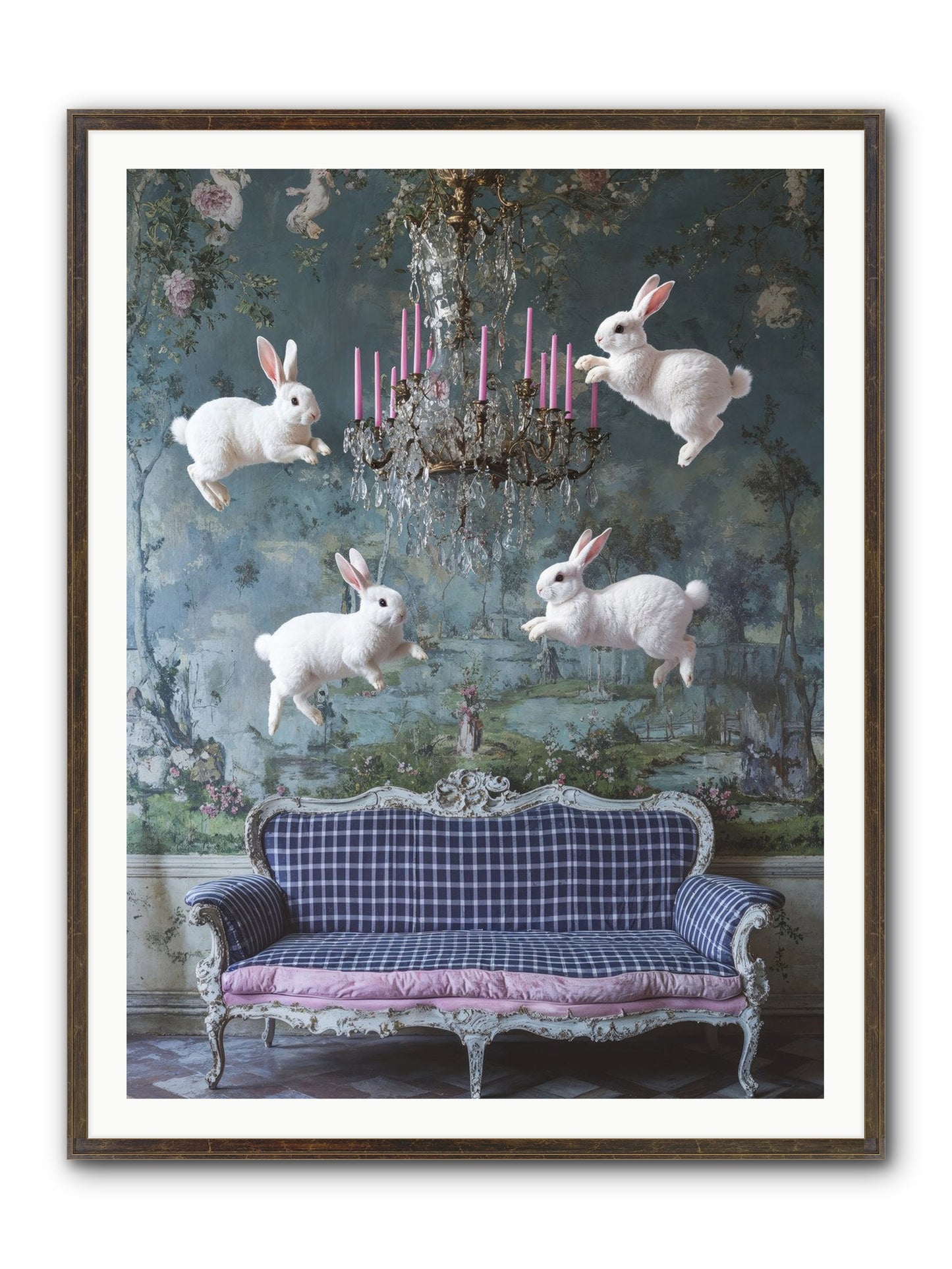 Pastoral Symphony Rising Framed Print - Slimwoods Black/Gold 36x48