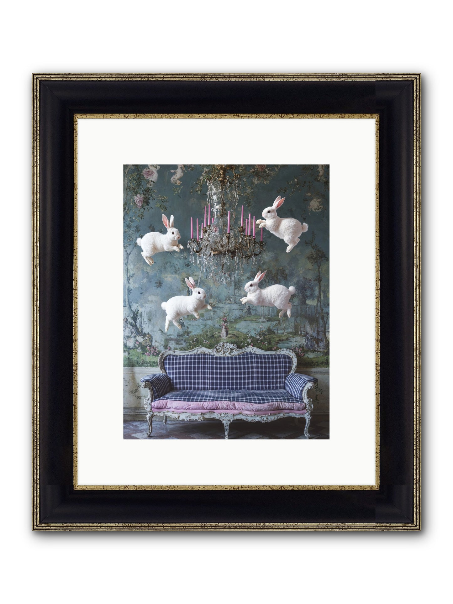 Pastoral Symphony Rising Framed Print - Black & Gold 9x12