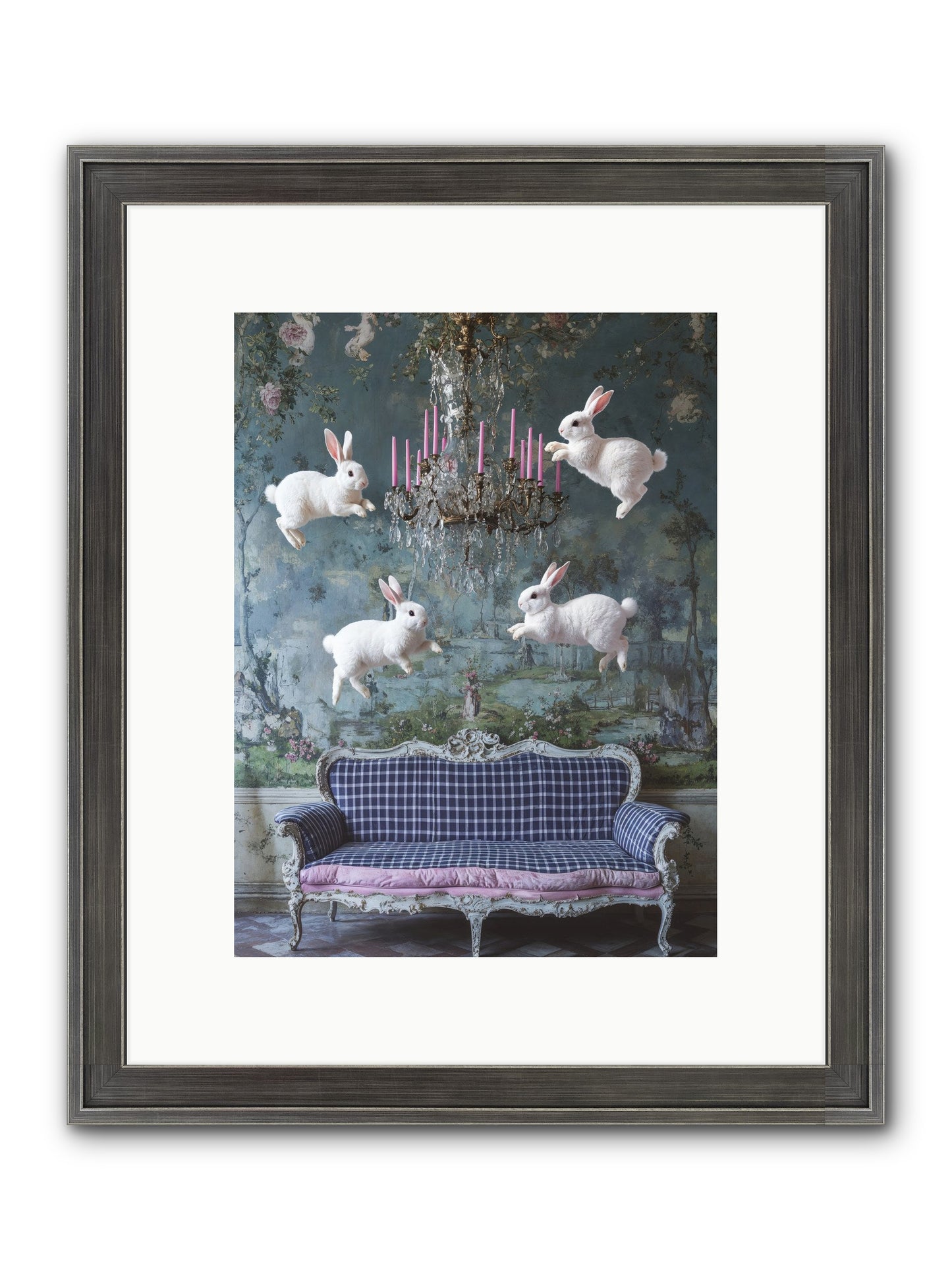 Pastoral Symphony Rising Framed Print - Slimwoods Black/Silver 9x12