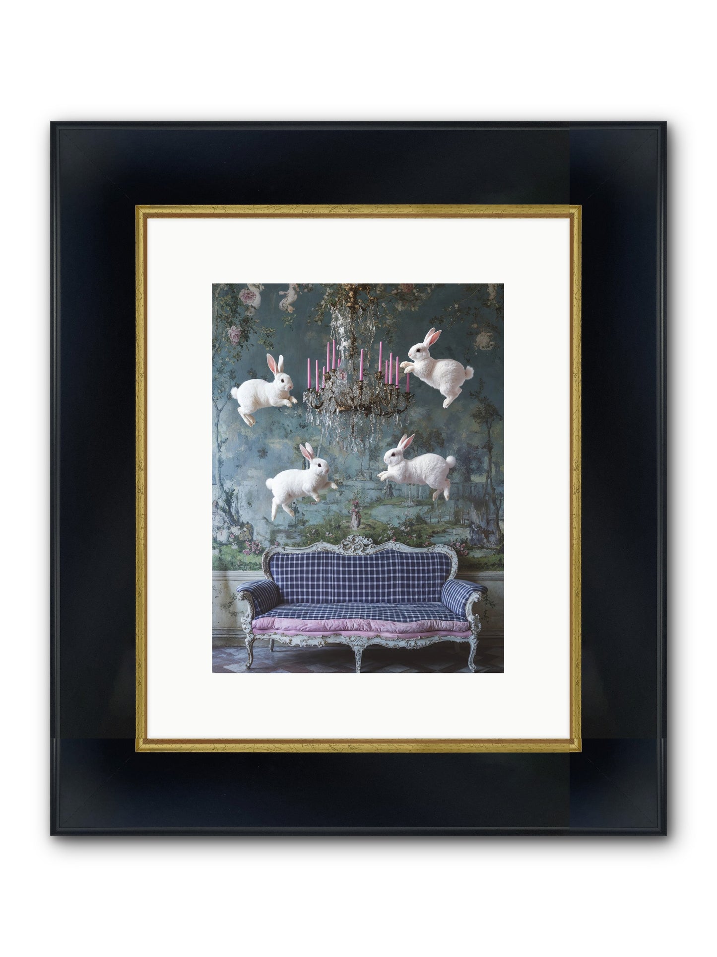 Pastoral Symphony Rising Framed Print - Wide Black w/Gold 9x12