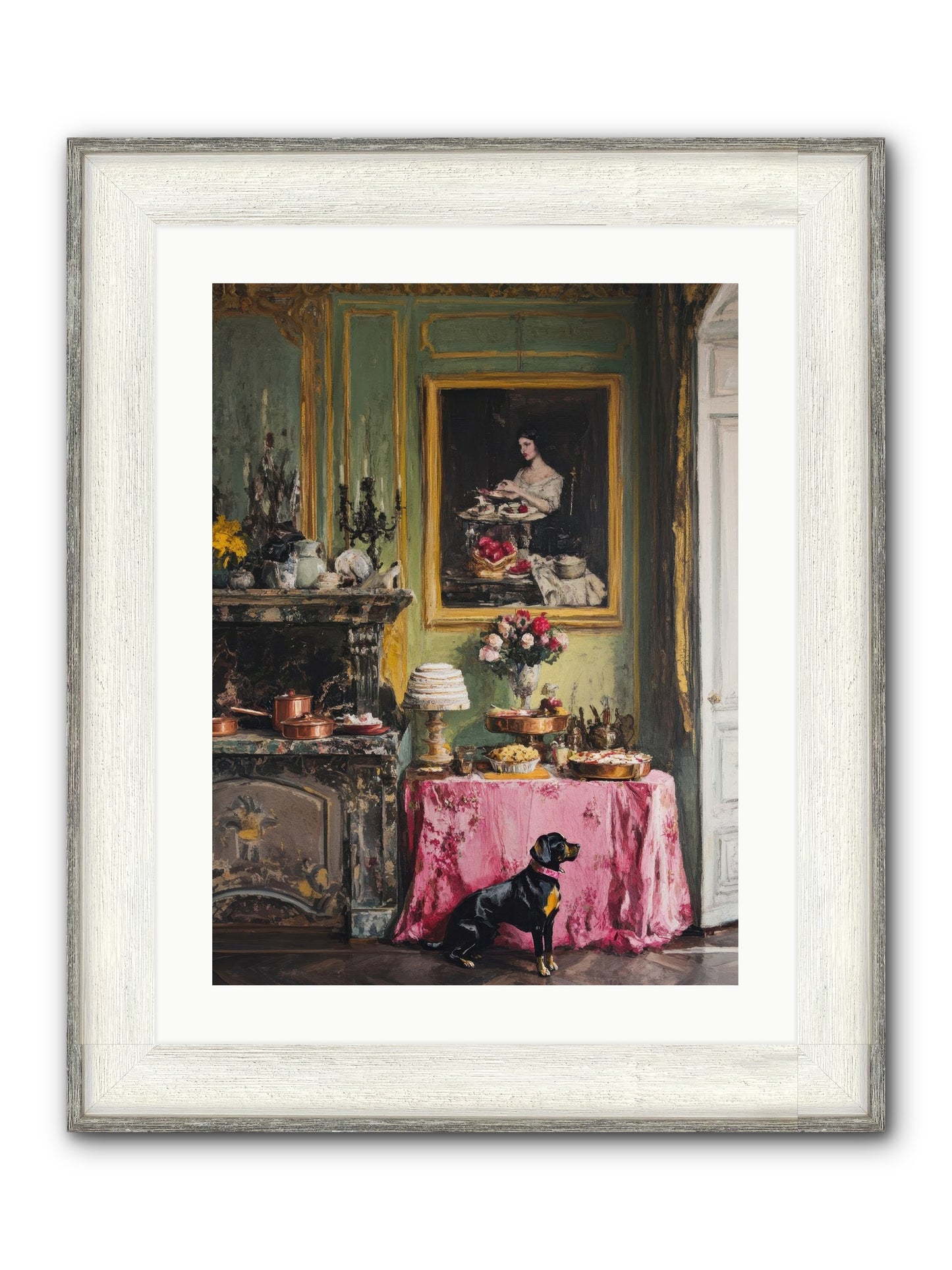 Pastry Devotion Framed Print - Driftwood White 18x24