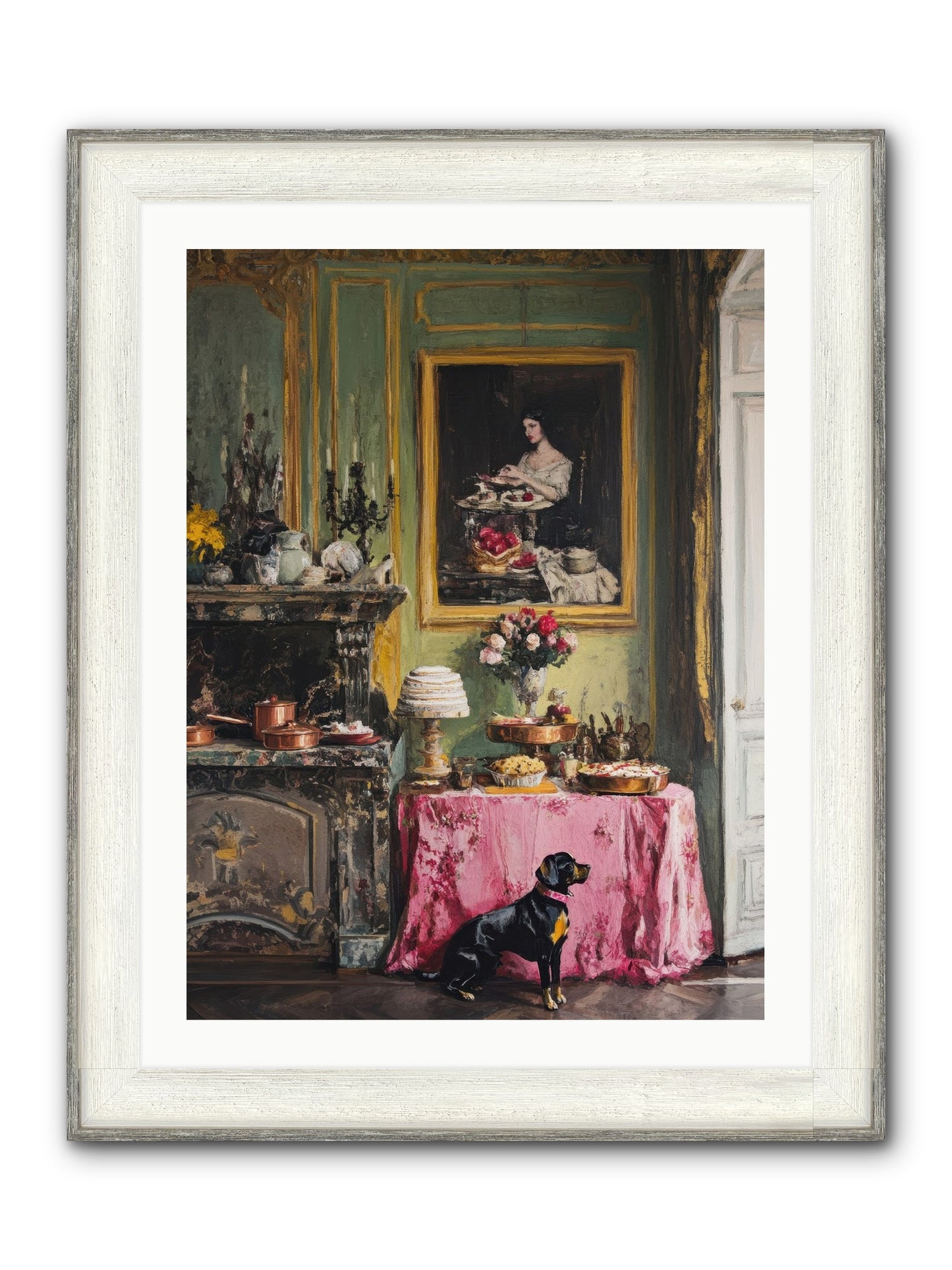 Pastry Devotion Framed Print - Driftwood White 24x32