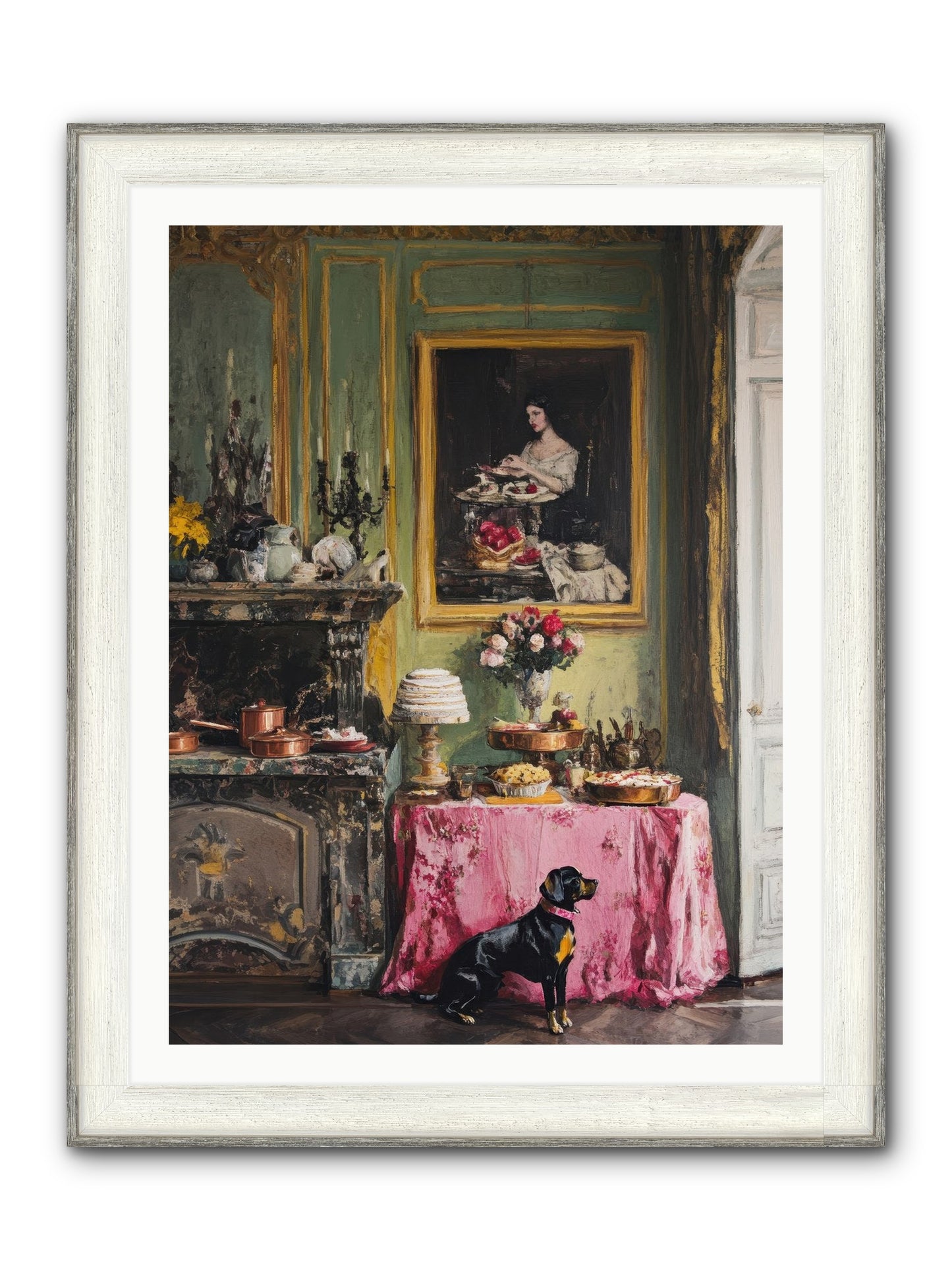 Pastry Devotion Framed Print - Driftwood White 30x40
