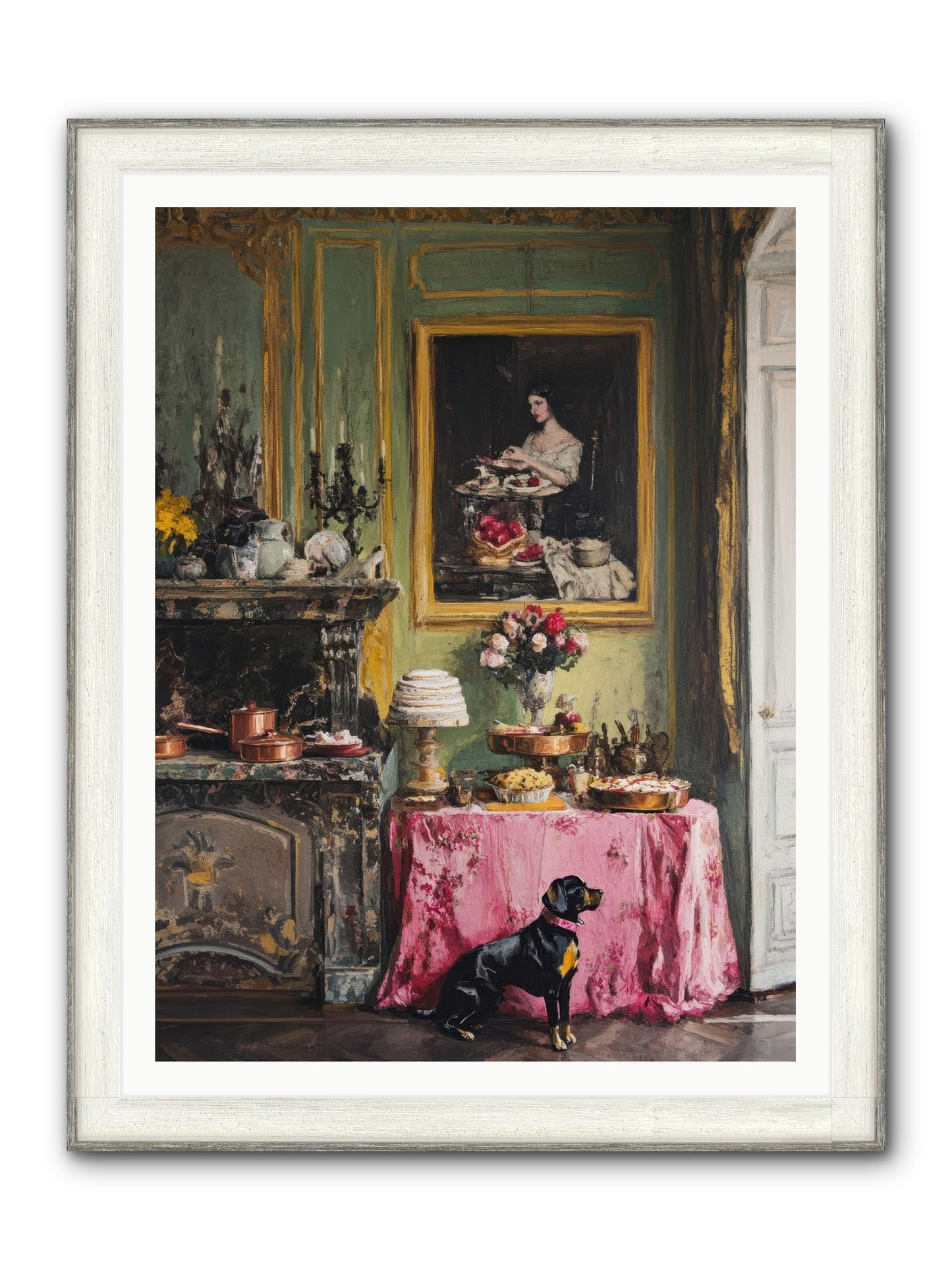 Pastry Devotion Framed Print - Driftwood White 36x48