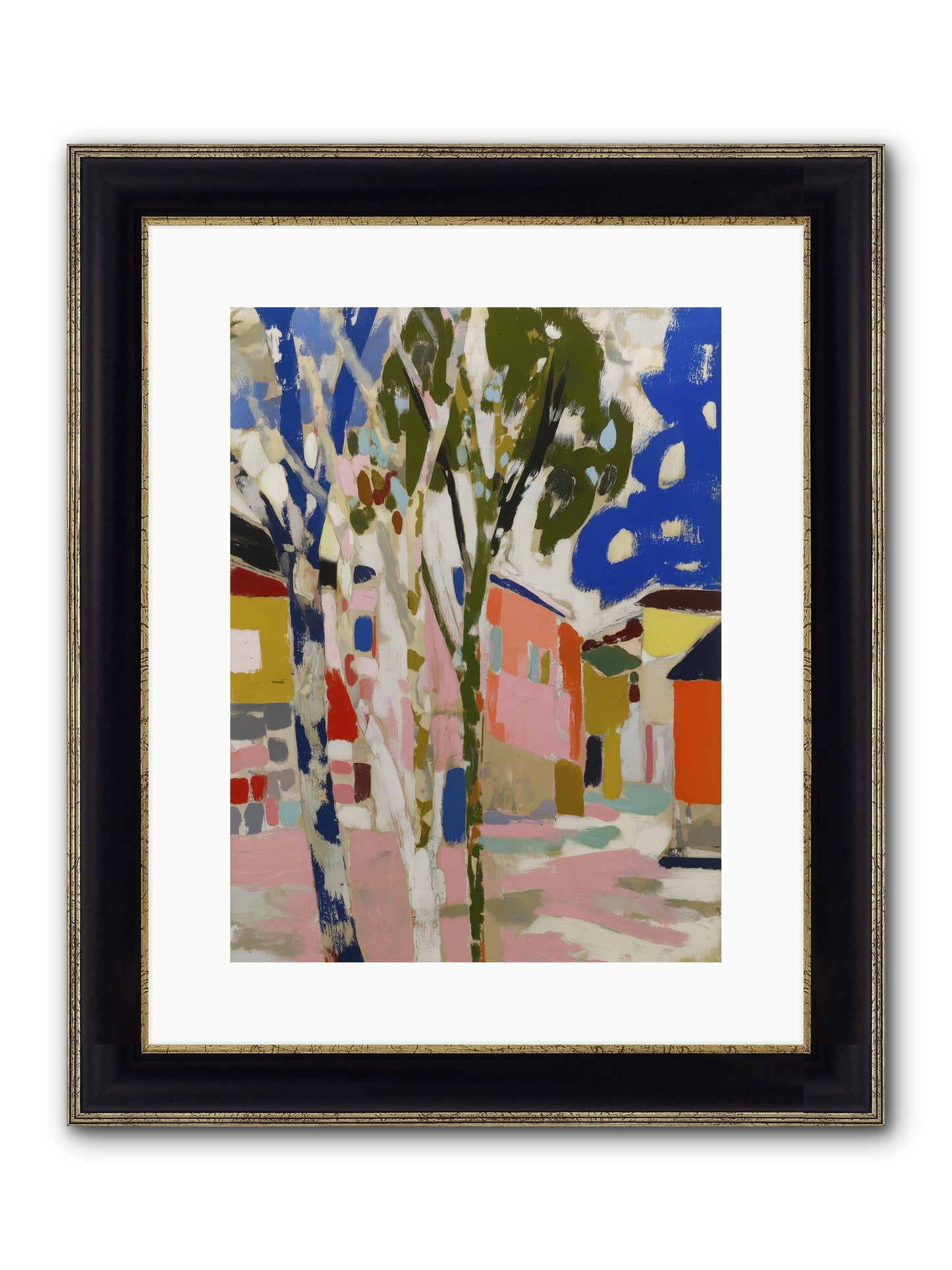 Pattern In Slumber Framed Print - Black & Gold 12x16