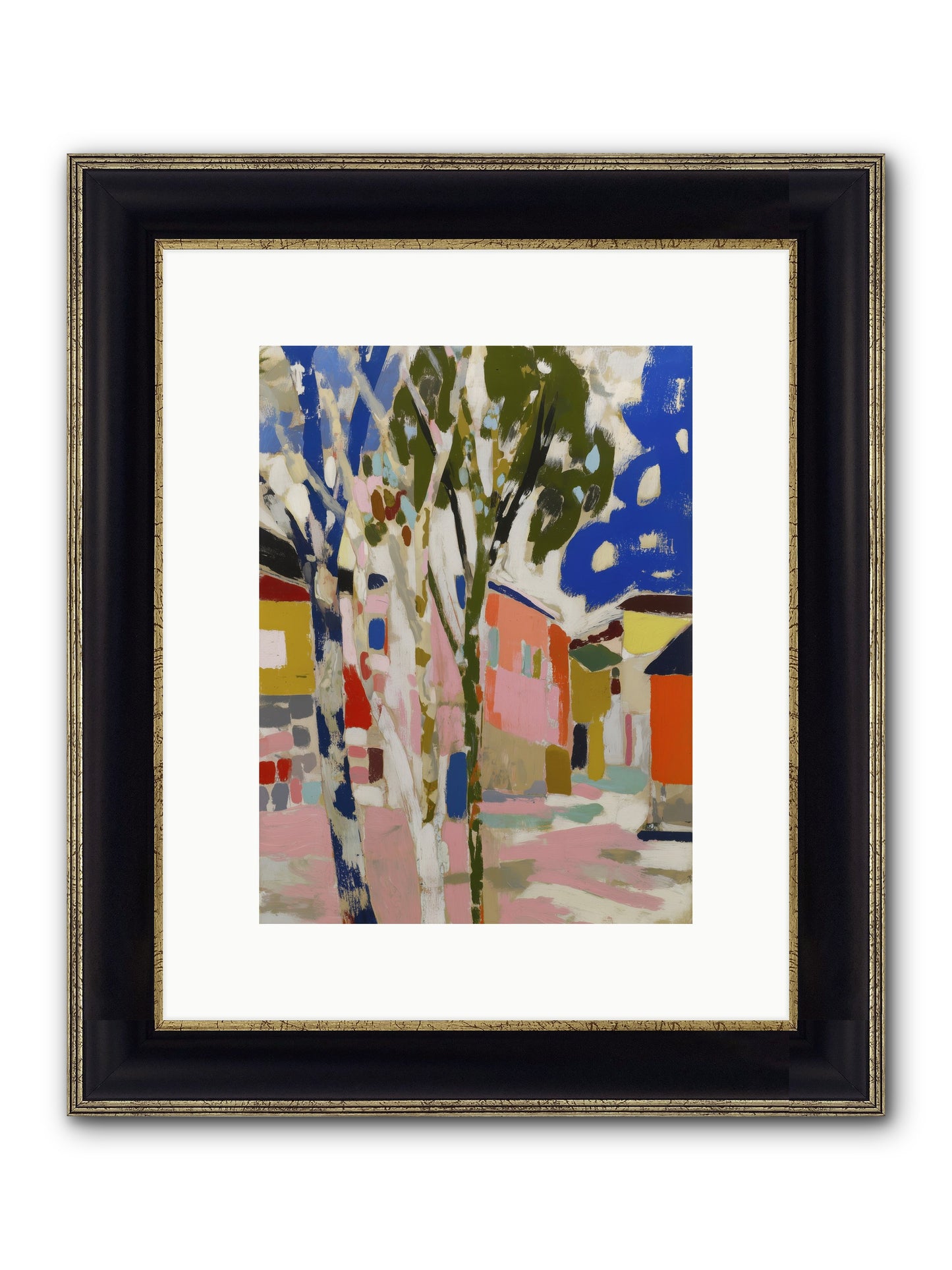 Pattern In Slumber Framed Print - Black & Gold 9x12